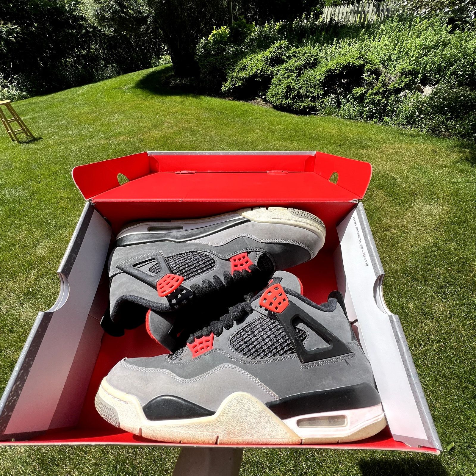 Jordan Brand × Nike Nike Air Jordan 4 Retro Infrared Men's Shoes - Size 9 Size US 9 / EU 42 - 9 Thumbnail