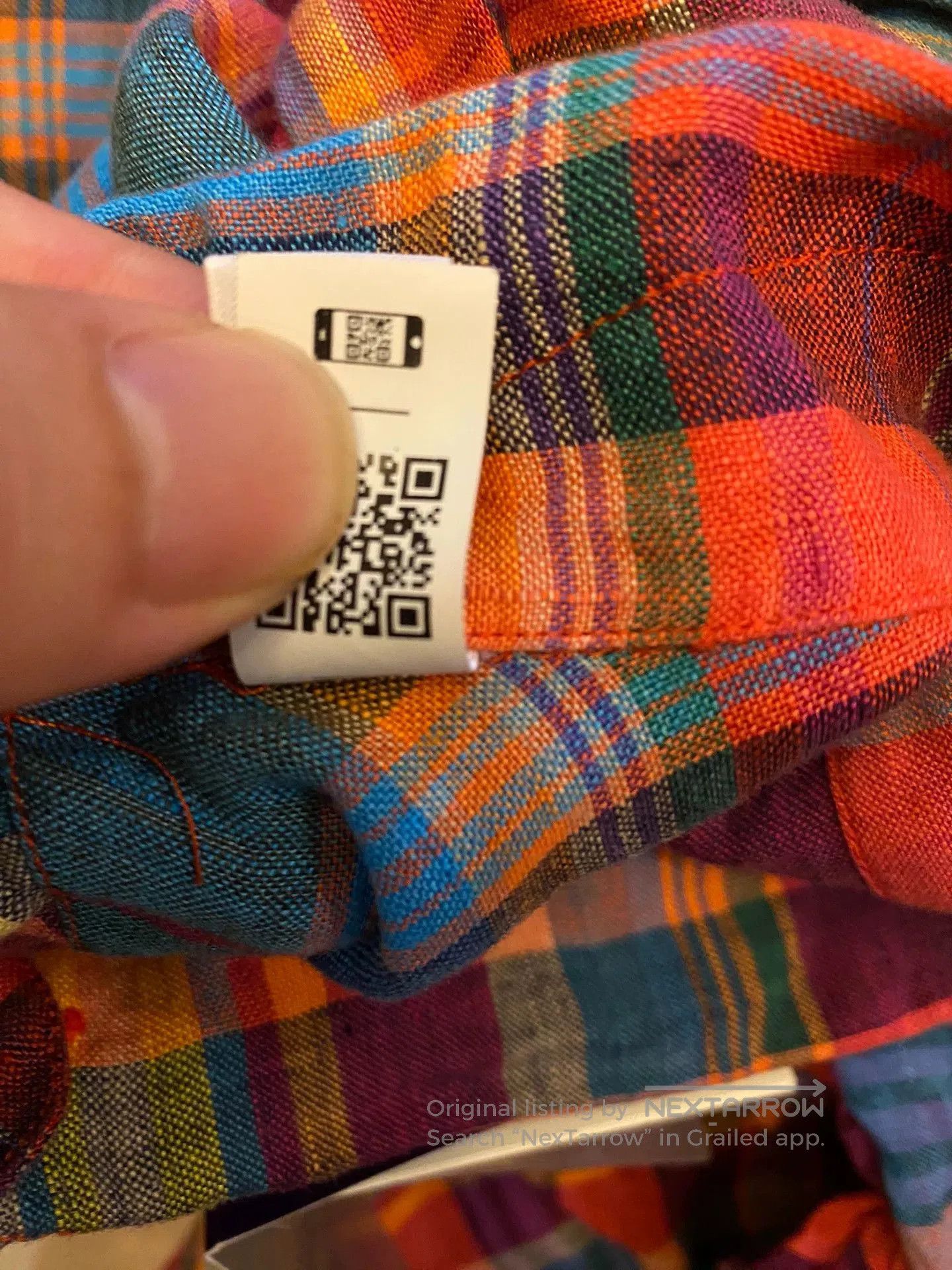Ralph Lauren Purple Label Ralph Lauren Purple Label Plaid Linen Shirt. Size US M / EU 48-50 / 2 - 6 Thumbnail