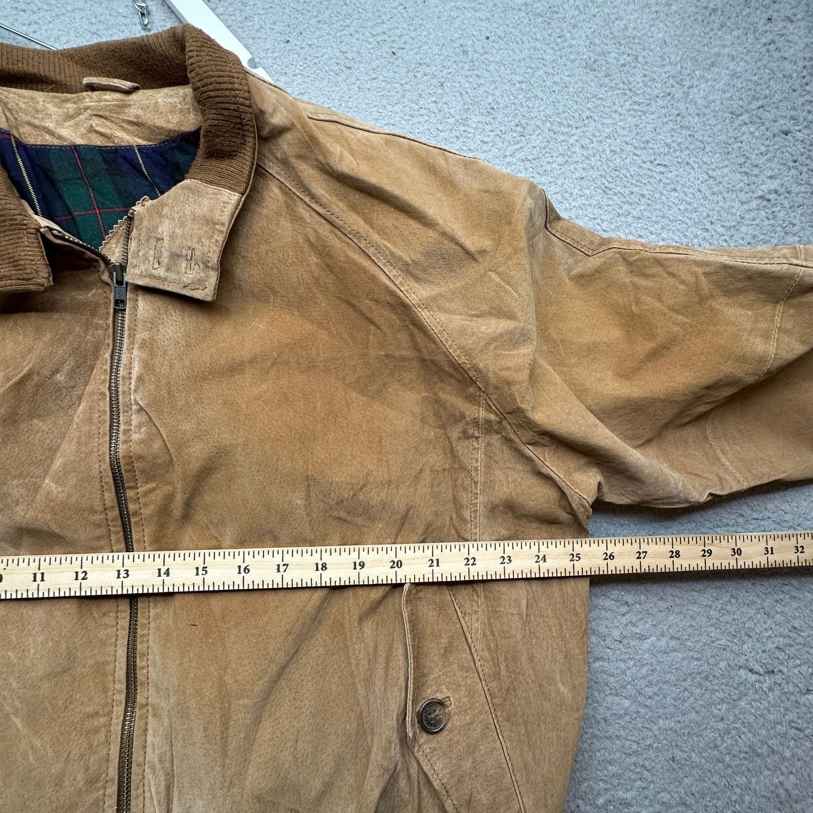 Orvis Orvis Suede Bomber Western Plaid Cotton Lined Jacket Large Size US L / EU 52-54 / 3 - 6 Thumbnail