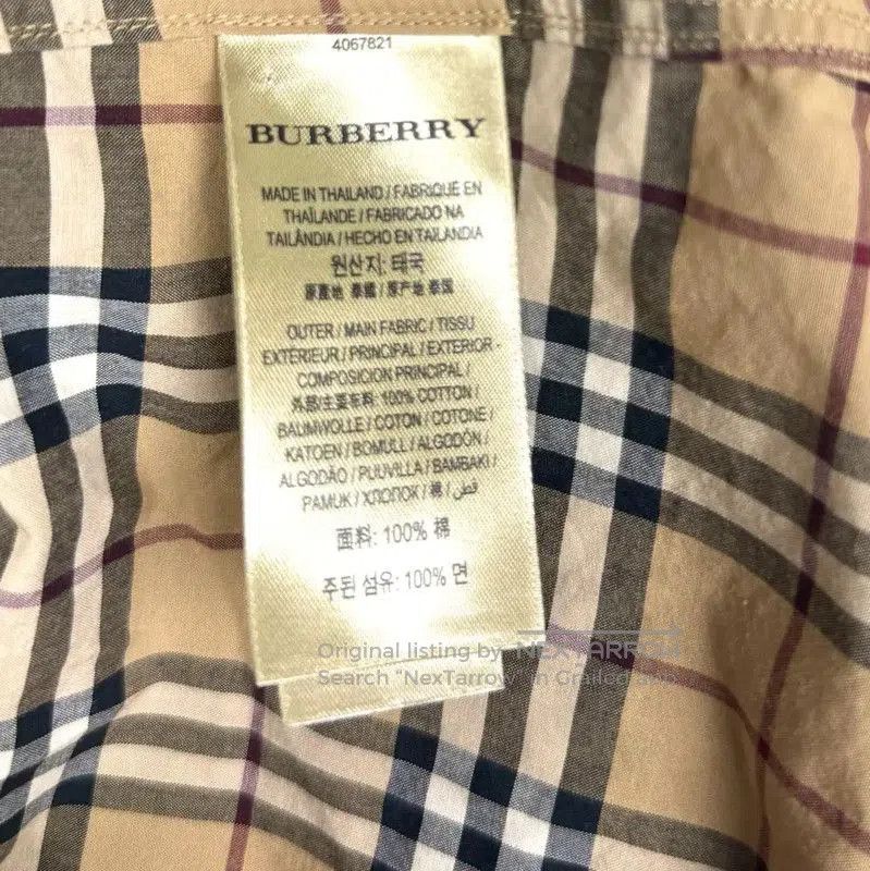 Burberry Burberry Yellow Cotton Women's Shirt. Size L / US 10 / IT 46 - 5 Thumbnail