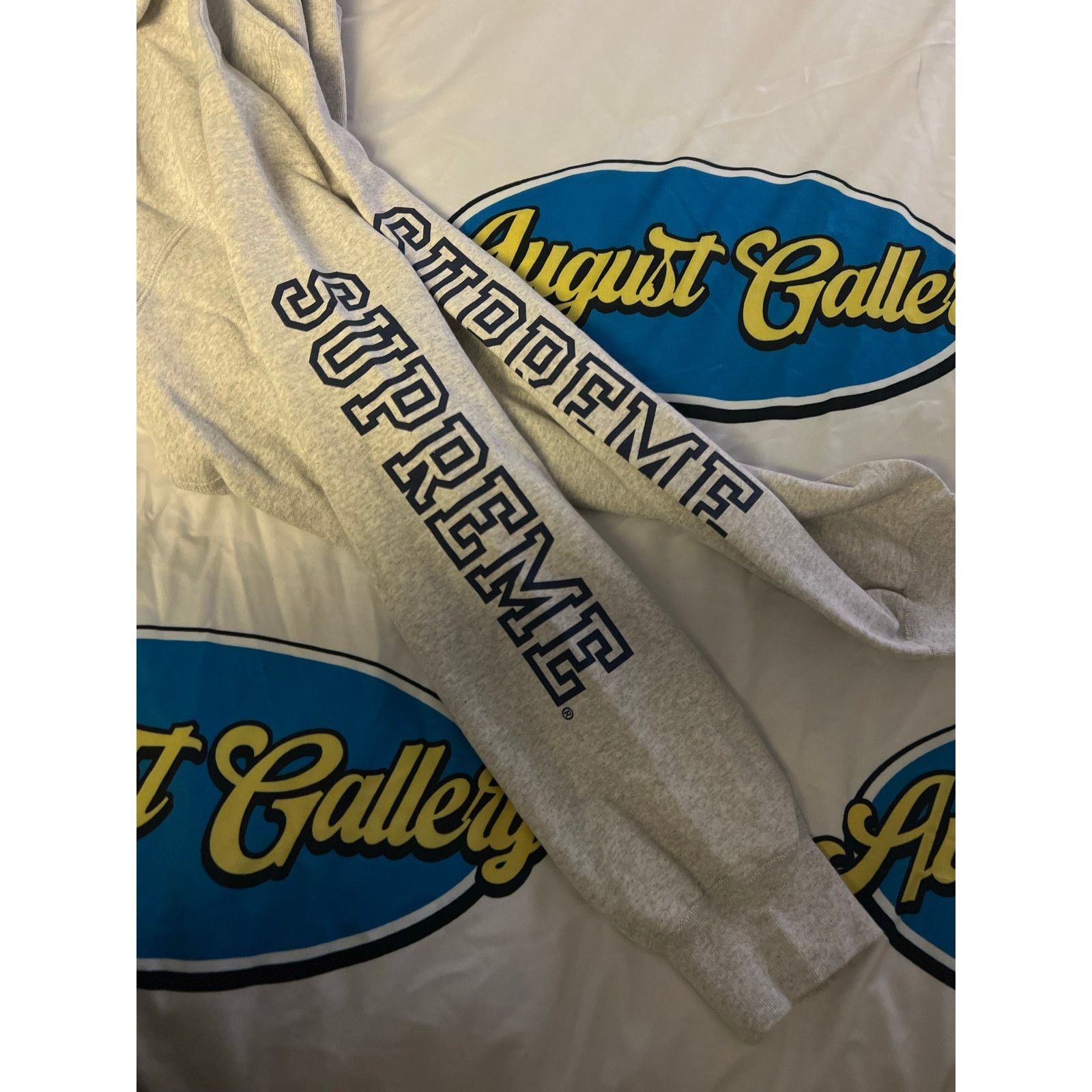 Supreme Supreme Collegiate Sleeve Hooded Sweatshirt Size US XL / EU 56 / 4 - 3 Thumbnail