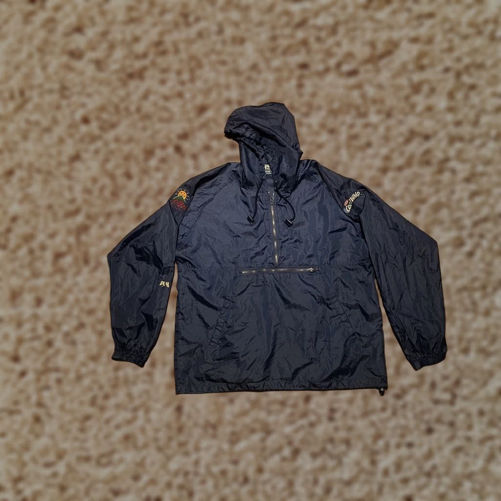 Vintage Vintage Kraft Cool Whip Pizza Company 1/2 Zip Pullover Anorak Light Jacket XL Men Blue Nylon Embroidered Logo Windshell Jacket Size US XL / EU 56 / 4 - 1 Thumbnail