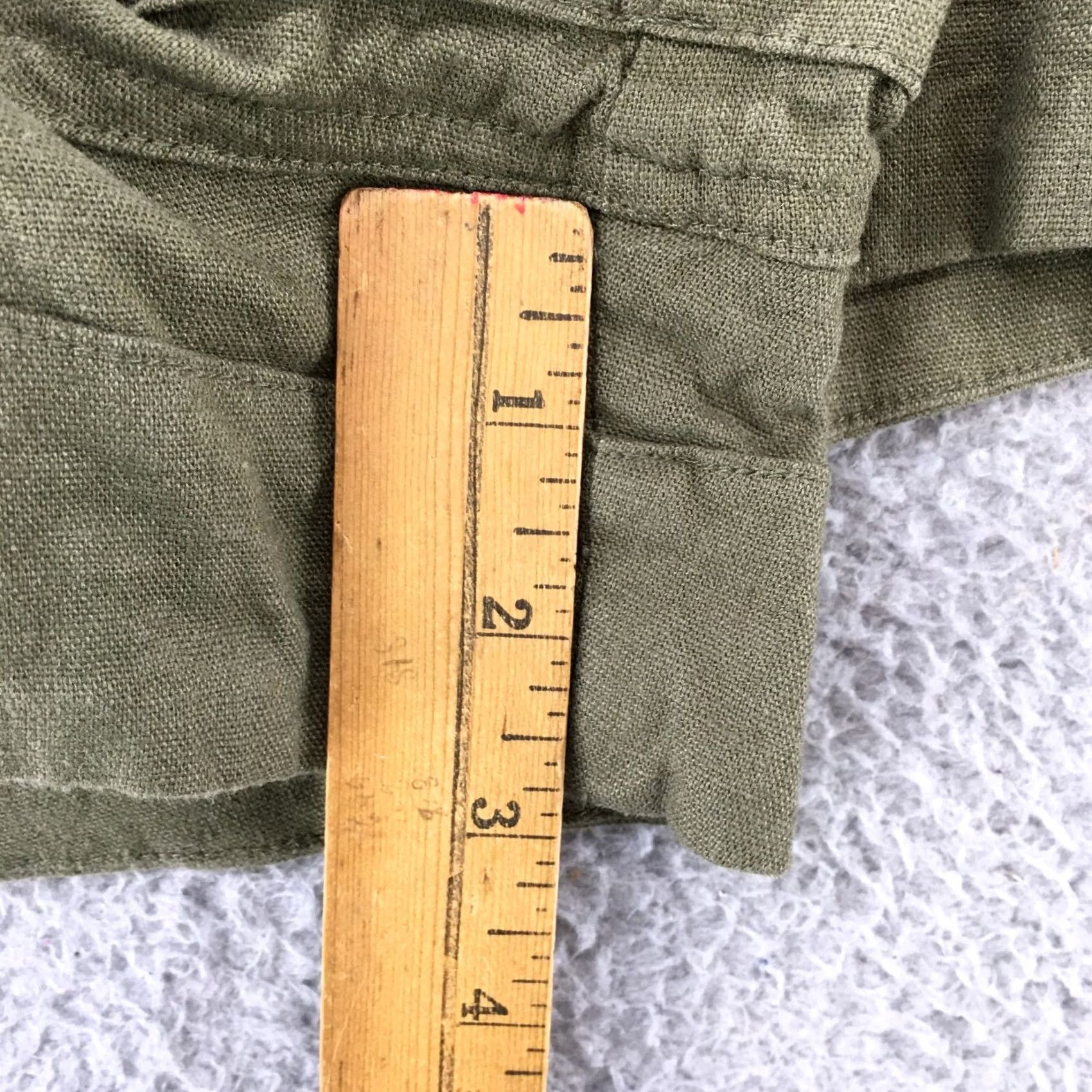 Vintage Universal Thread Chino Shorts Womens XL Green High Rise Elastic Waist Size 40" / US 18 - 7 Thumbnail