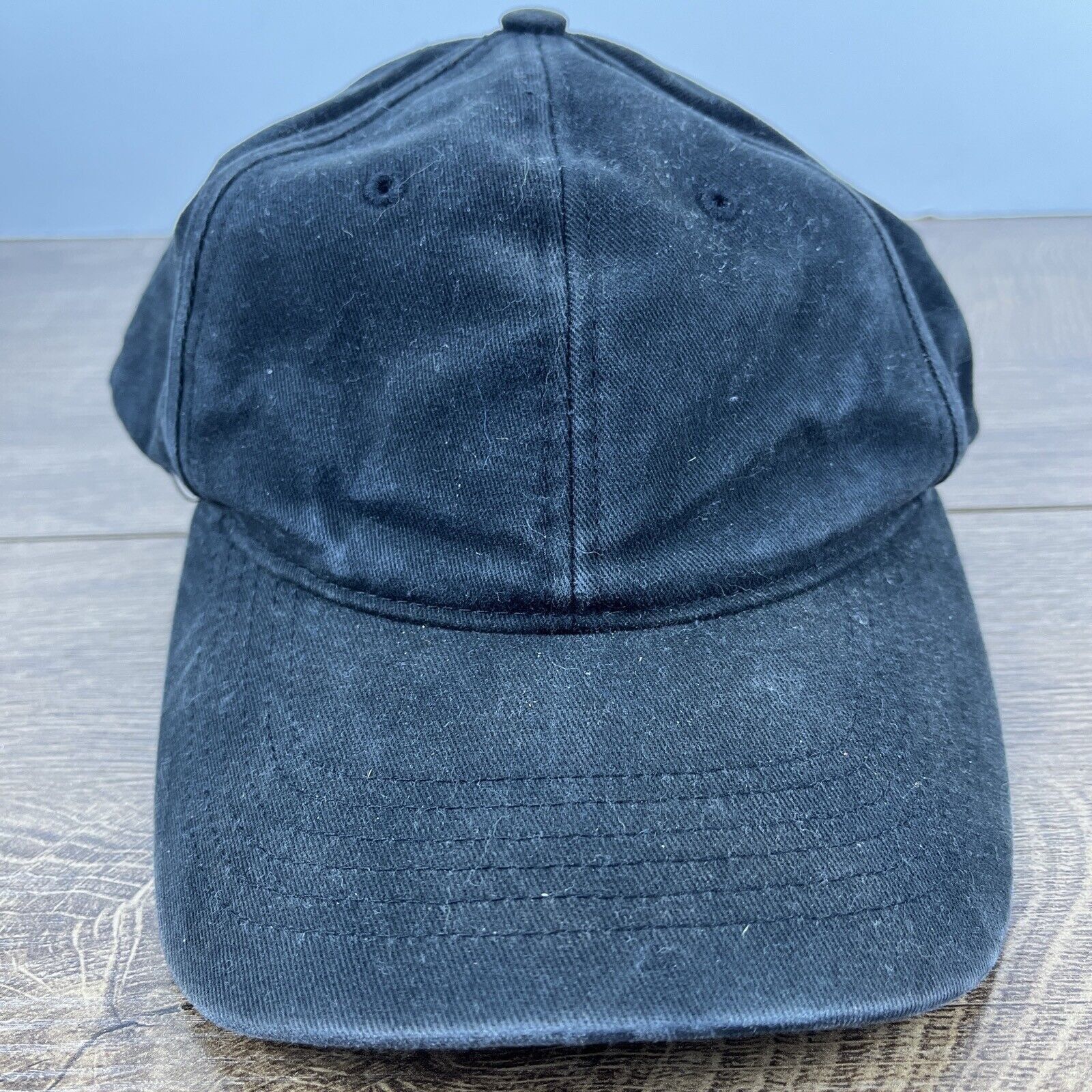 Other Plain Black Hat Adjustable Adult Size Hat Black Cap Size ONE SIZE - 1 Thumbnail