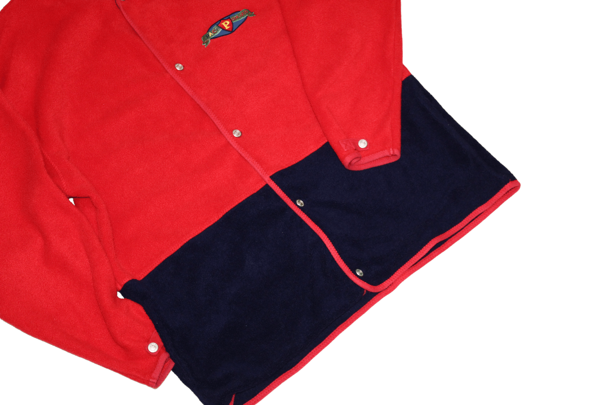 Japanese Brand VTG PACO Jeans Y2K coloured polar fleece jacket Size US L / EU 52-54 / 3 - 4 Thumbnail