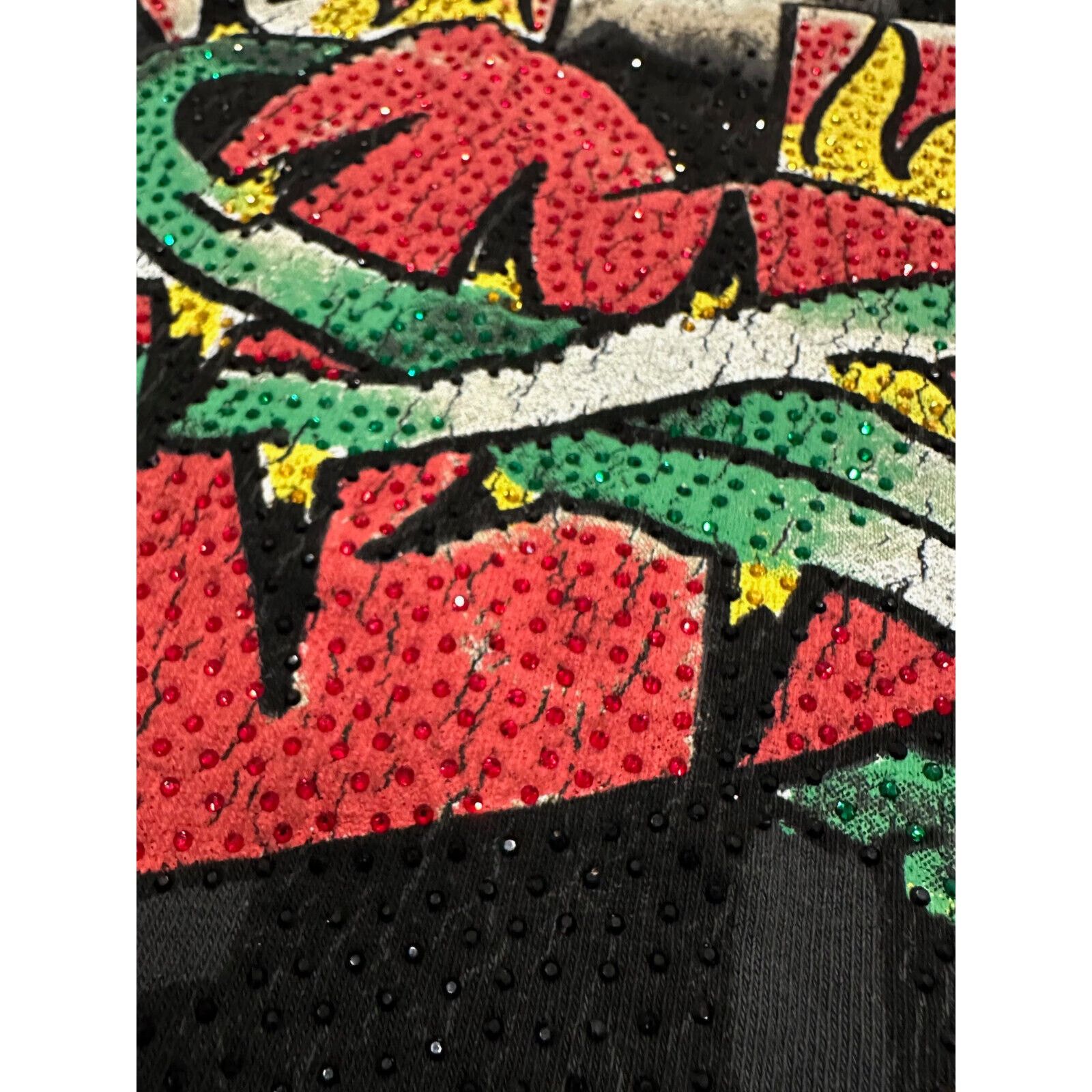 Ed Hardy Ed Hardy T-Shirt Cross Heart Rhinestone Boxy Relaxed Fit Size US S / EU 44-46 / 1 - 4 Thumbnail