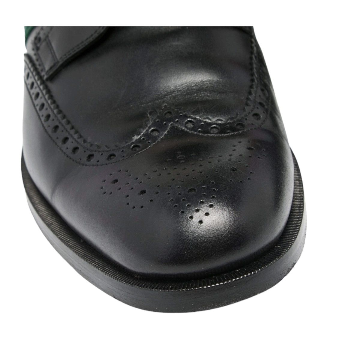 Gucci Gucci Black Brogue Leather Bee Web Derby Size 44 Size US 11 / EU 44 - 8 Thumbnail