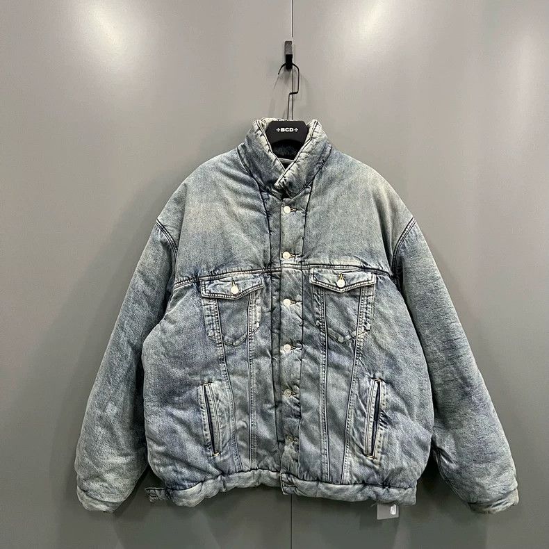 Balenciaga Balenciaga Blue Washed Denim Jacket - dmc Size US M / EU 48-50 / 2 - 1 Thumbnail