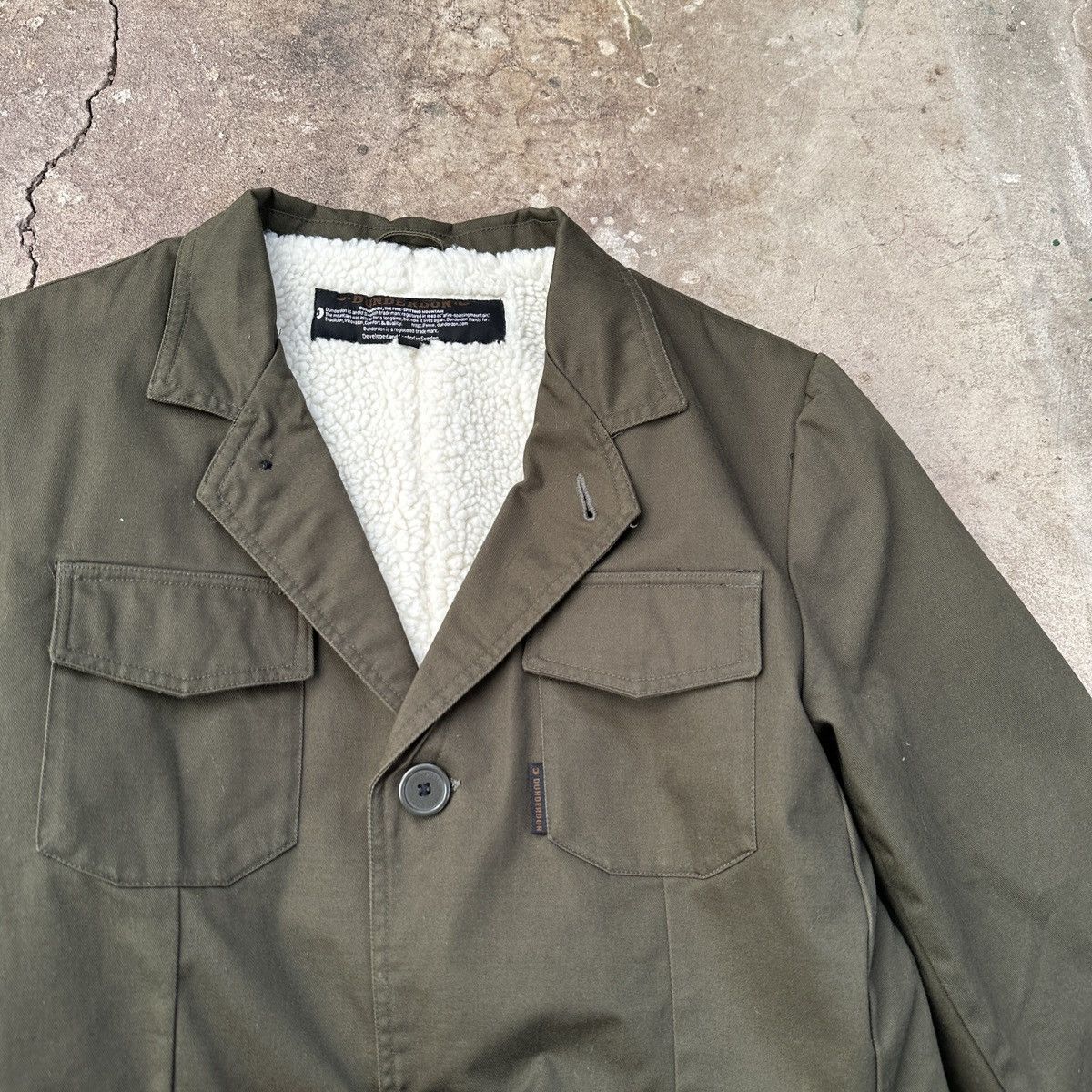 Vintage Dunderdon Sherpa Olive Jacket Size US L / EU 52-54 / 3 - 5 Thumbnail