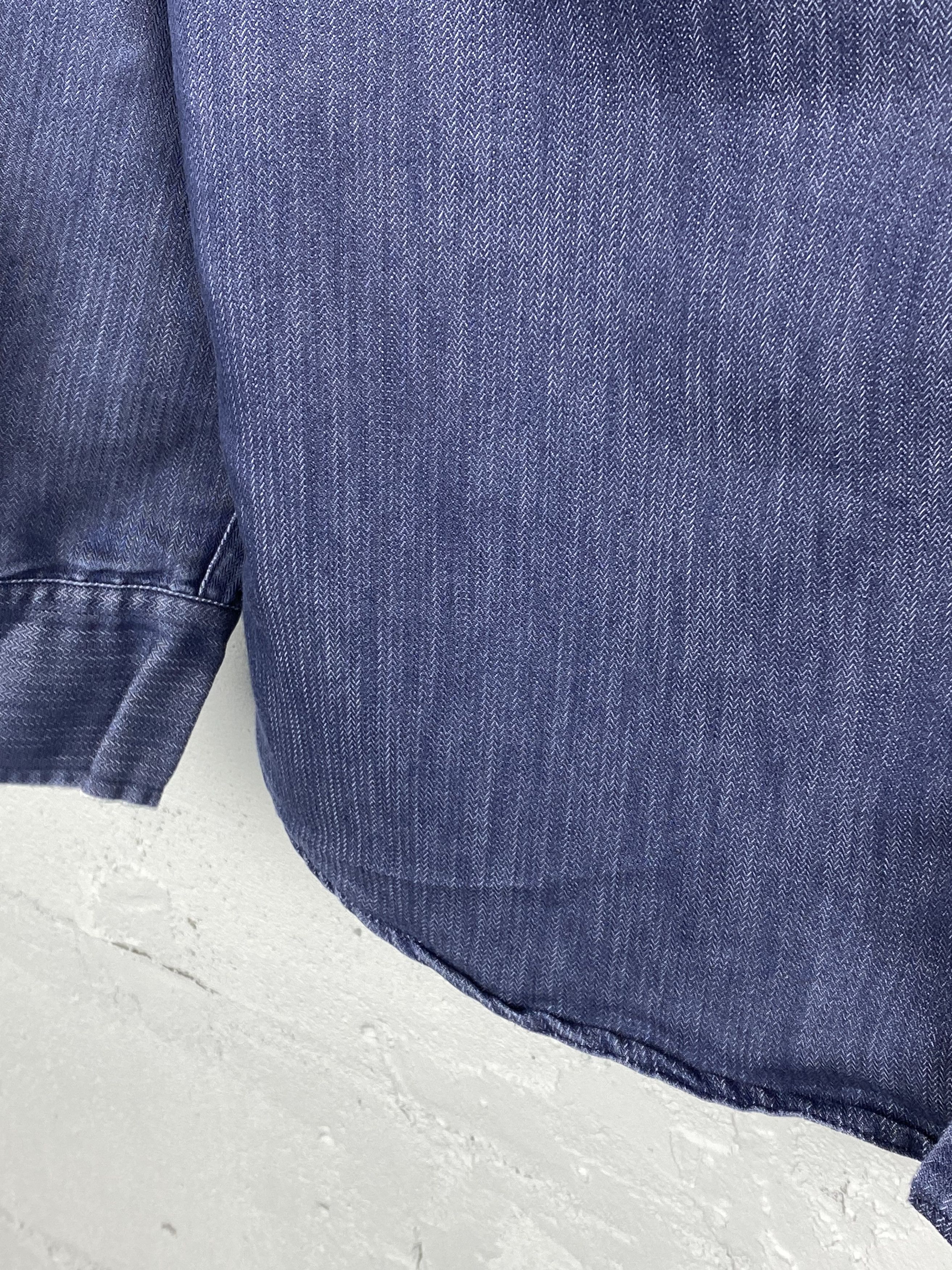 Hysteric Glamour × Katharine Hamnett London Katharine Hamnett Indigo Jeans Denim Overshirt Size US XL / EU 56 / 4 - 4 Thumbnail