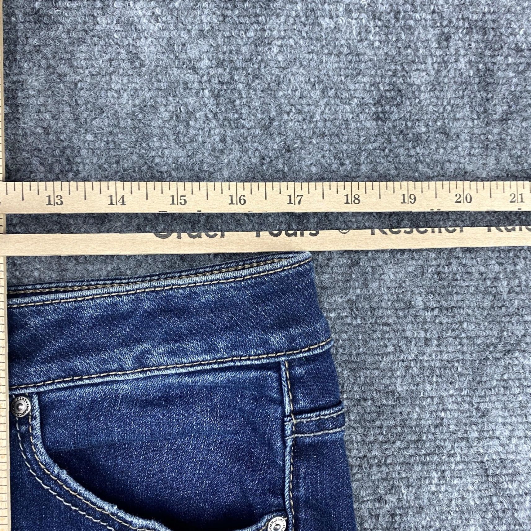 Silver Jeans Co. Silver Jeans Co Jeans Womens 33 Blue Slim Straight Ankle Cropped Distressed Raw Hem Embroidered Pockets Zipper Fly Womens Jeans Size 24" / US 00 / IT 34 - 7 Thumbnail