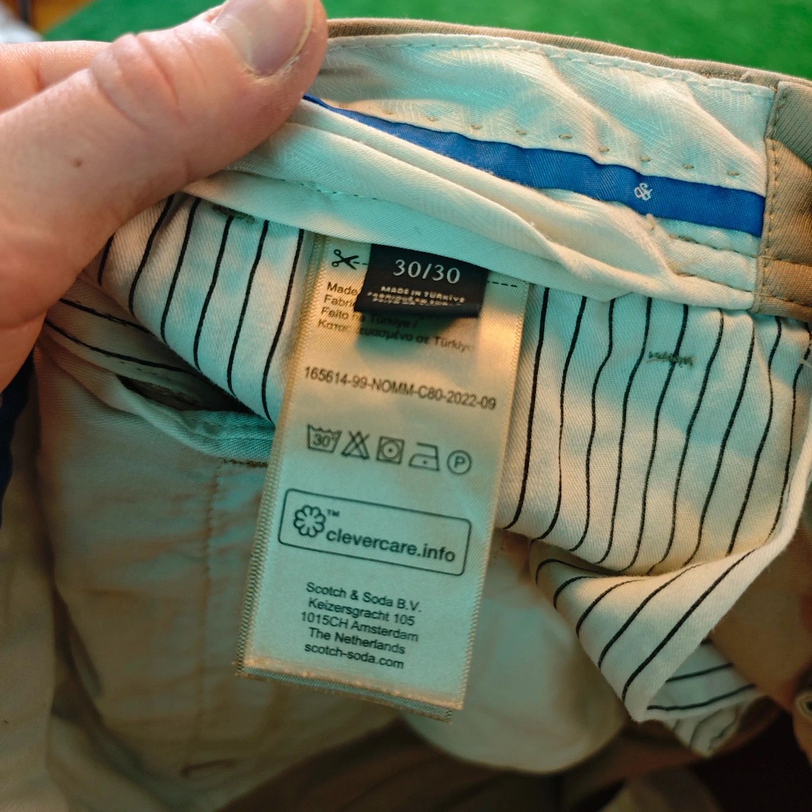 Scotch & Soda Scotch & Soda Pants Mens 30x30 Chino slim straight regular Size US 30 / EU 46 - 6 Thumbnail