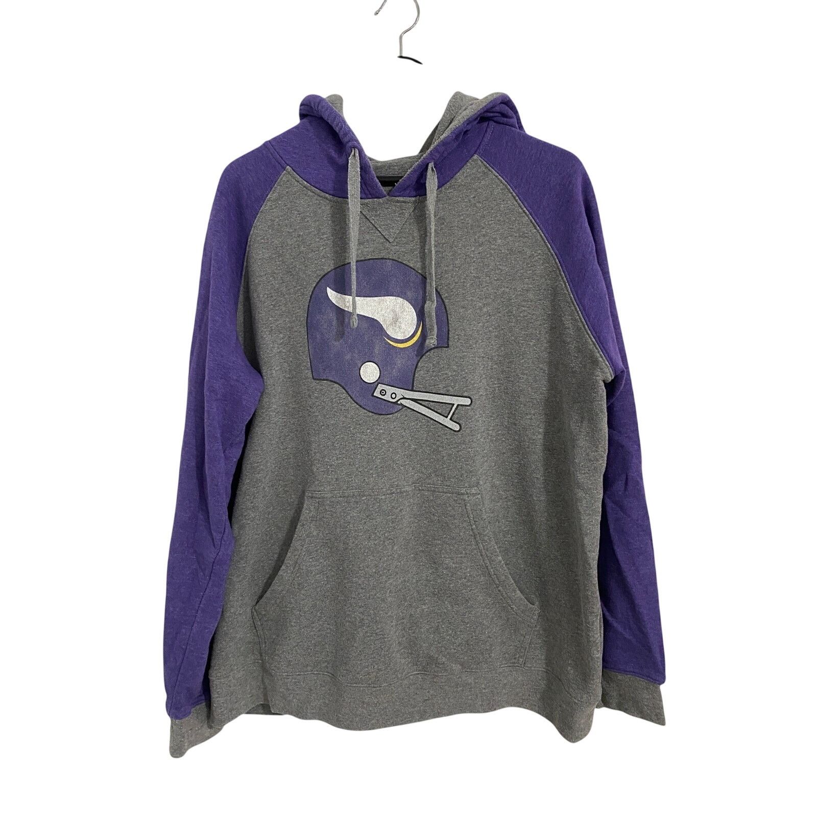 NFL Minnesota Vikings Helmet Logo Hoodie Sweatshirt Size XL Size US XL / EU 56 / 4 - 1 Thumbnail