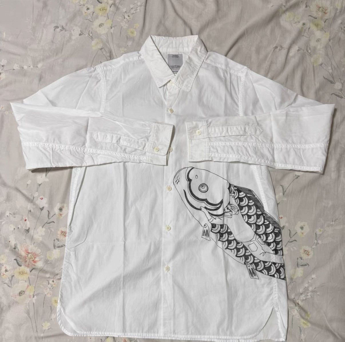 Visvim visvim 17AW Hand-Painted Koi Long-Sleeve Shirt Size US S / EU 44-46 / 1 - 1 Thumbnail