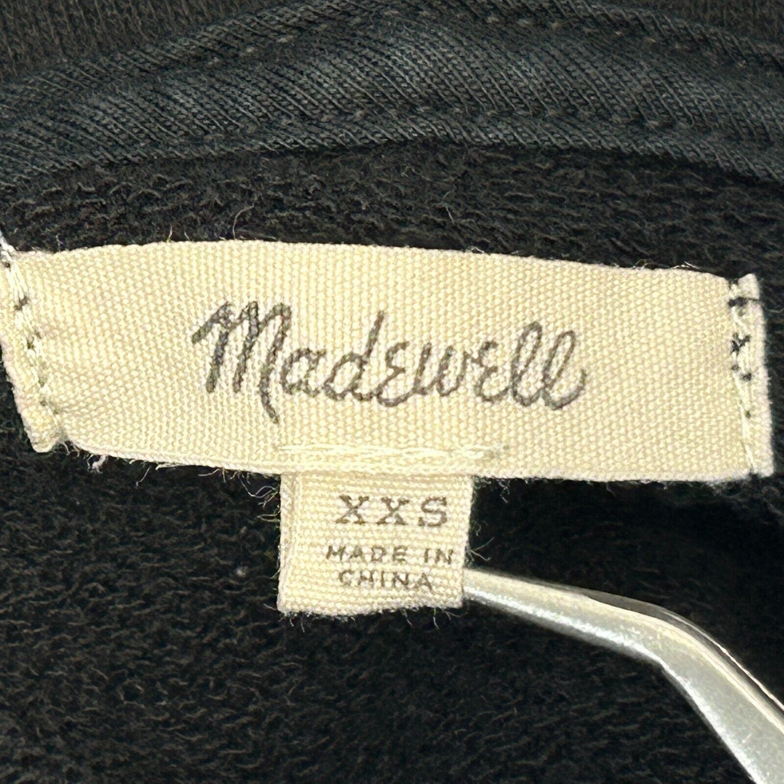 Madewell Madewell Embroidered Eye Hoodie Black Hooded Womens XXS Size XXS / US 00 / IT 34 - 6 Thumbnail