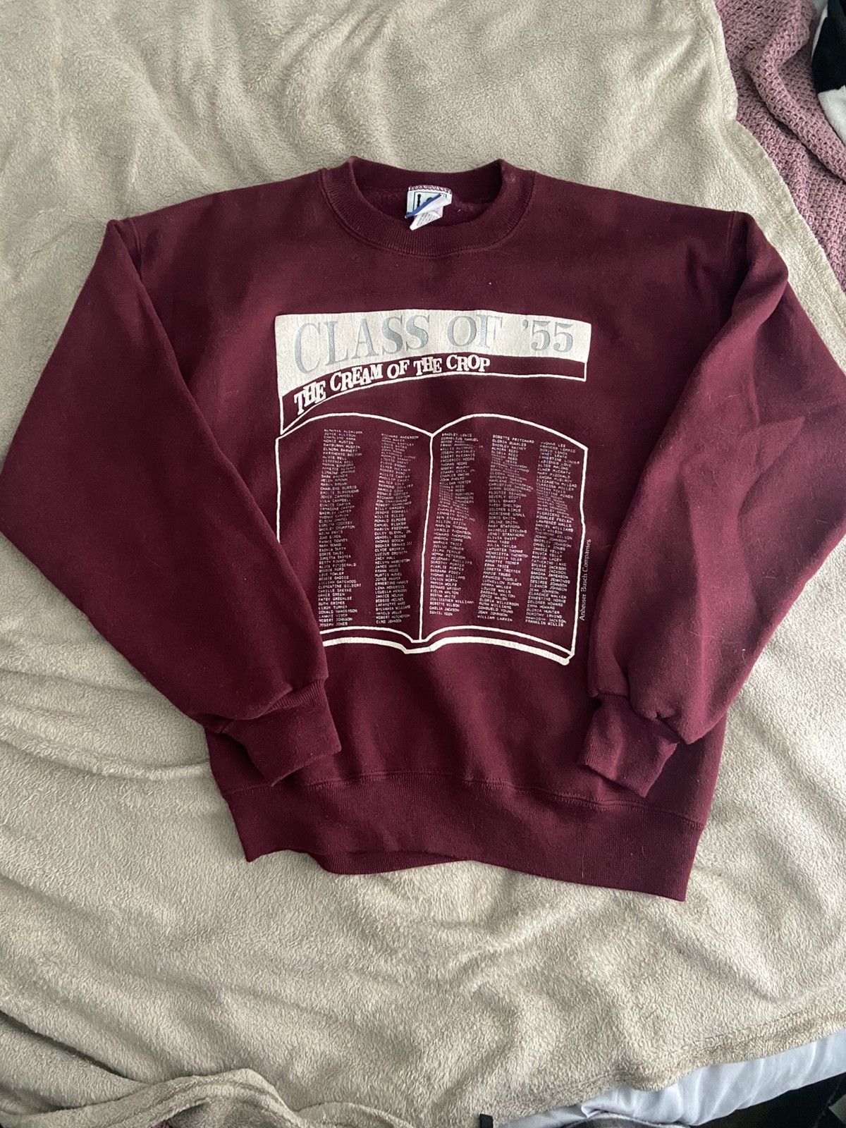 Vintage 90s College Sweatshirt Size US M / EU 48-50 / 2 - 2 Thumbnail