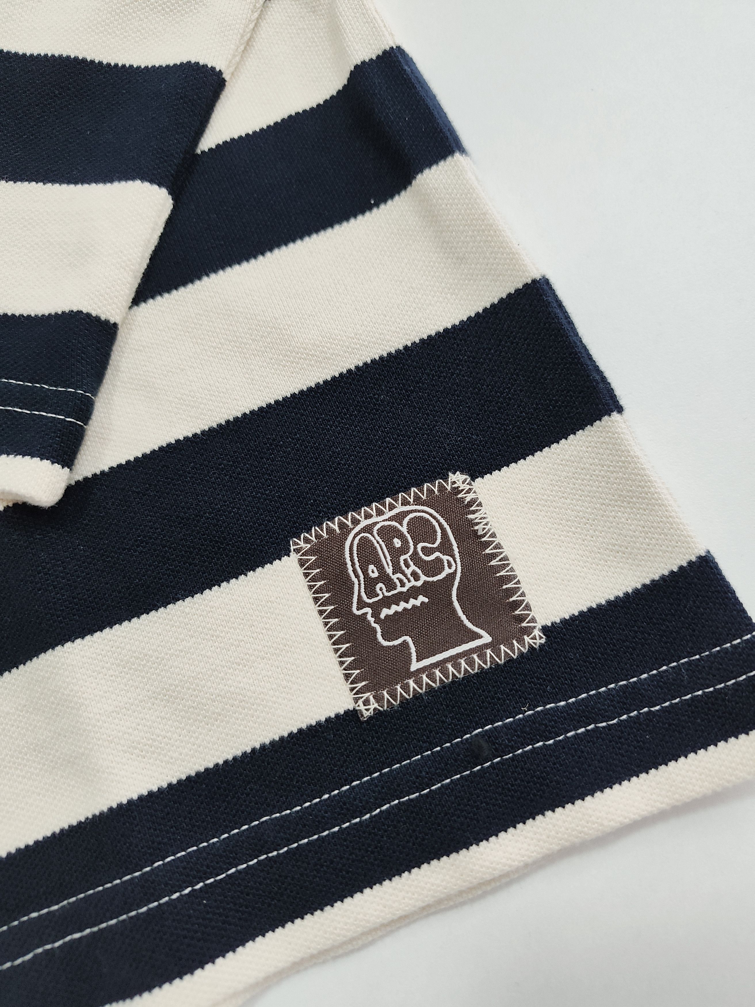 Brain Dead Brain dead x A.P.C. "Striped Pique Polo" Size US M / EU 48-50 / 2 - 2 Thumbnail