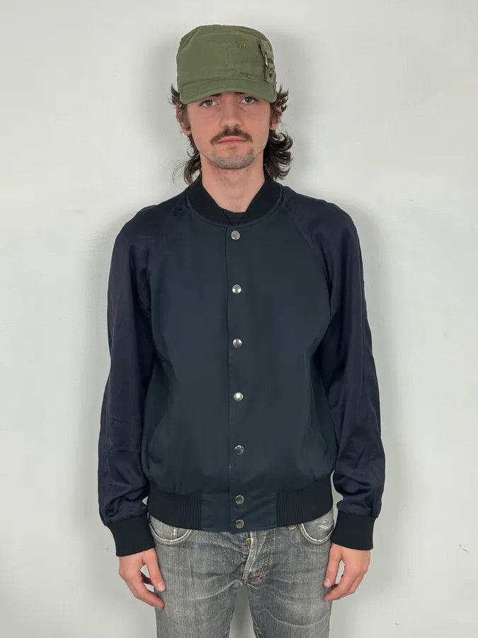 Dries Van Noten Dries Van Noten Beige & Navy Reversible Bomber Jacket Size US M / EU 48-50 / 2 - 6 Thumbnail