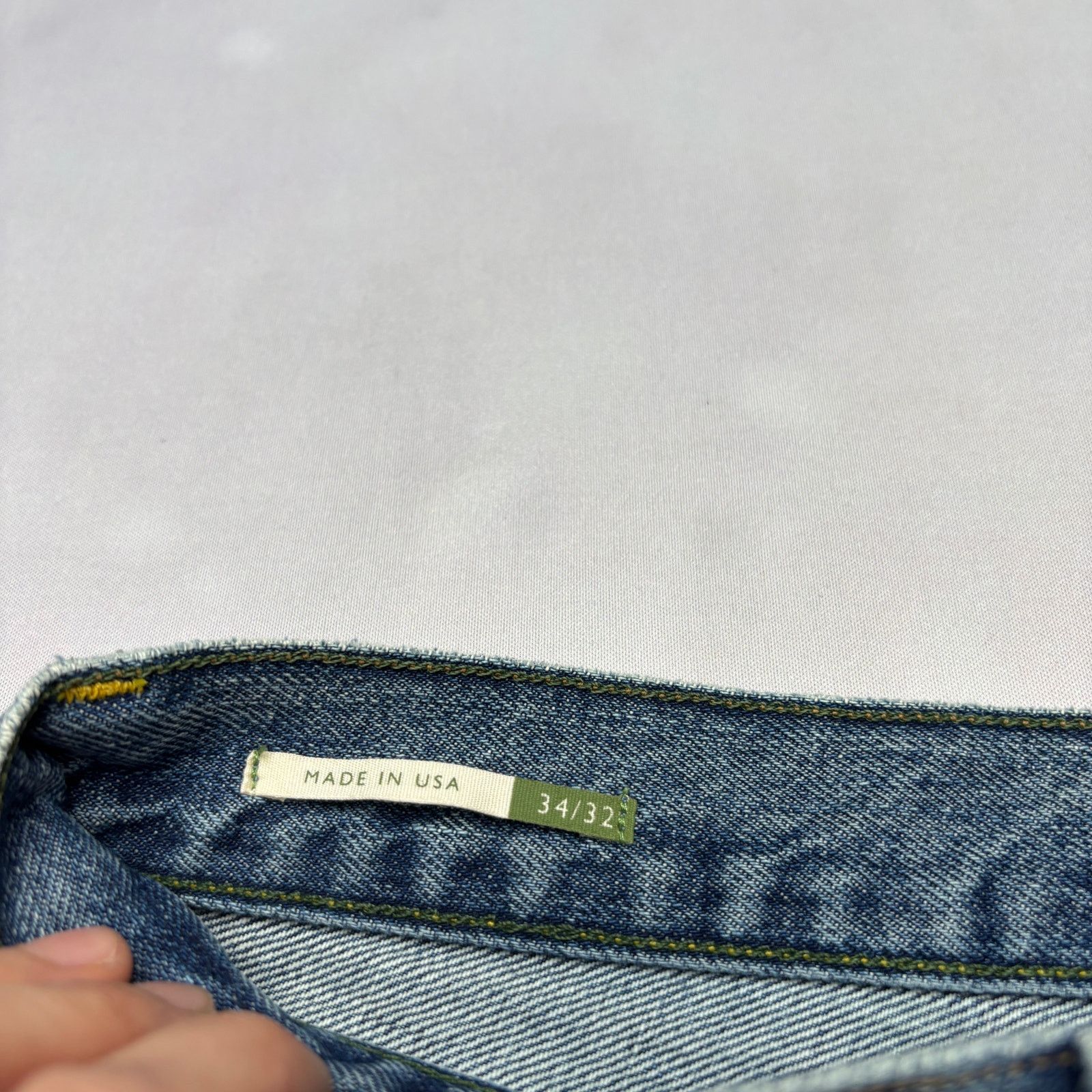 Sid Mashburn $175 Sid Mashburn Slim Straight Jeans 34x32 Made in USA Size US 34 / EU 50 - 3 Thumbnail