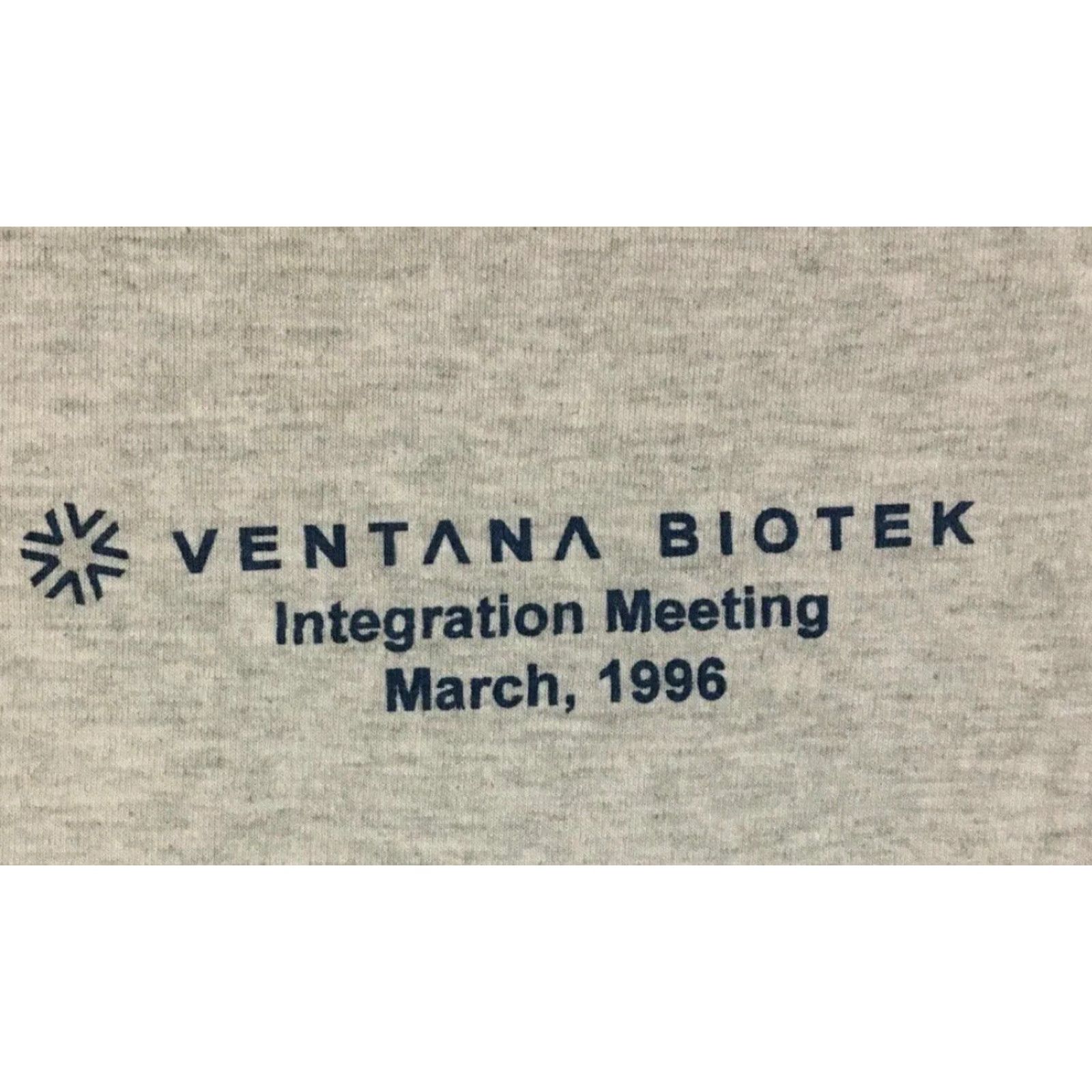 Vintage Vtg 90s Ventana Biotech Faded Shirt XL Bioscience Weight Lifting Grunge Funny PE Shirt XL Gray USA Mens T-Shirt Vintage 90s Grunge Biotech Ventana Size US XL / EU 56 / 4 - 4 Thumbnail