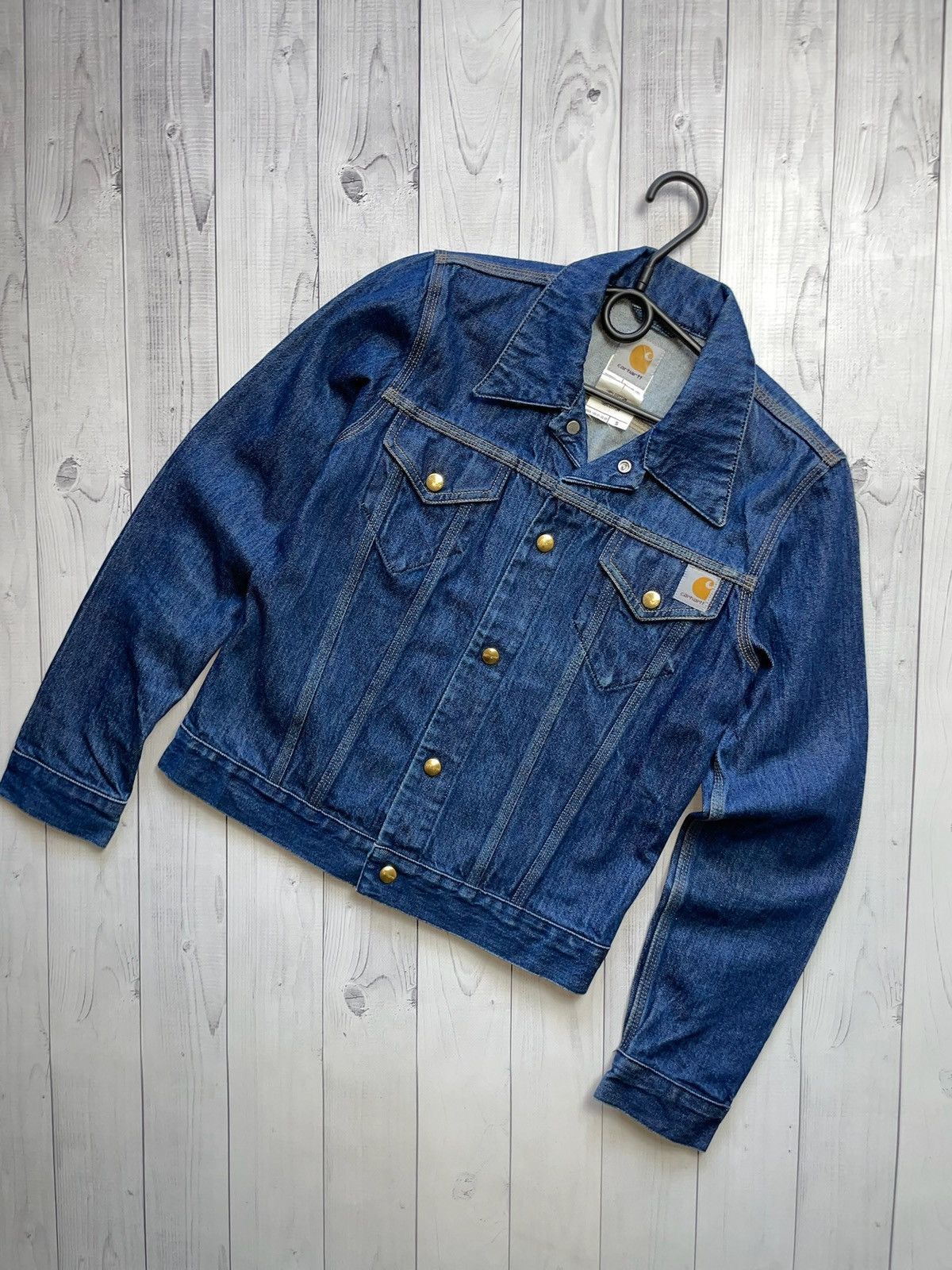 Carhartt Wip × Vintage Vintage Denim jacket women’s size S rare blue Size S / US 4 / IT 40 - 1 Thumbnail