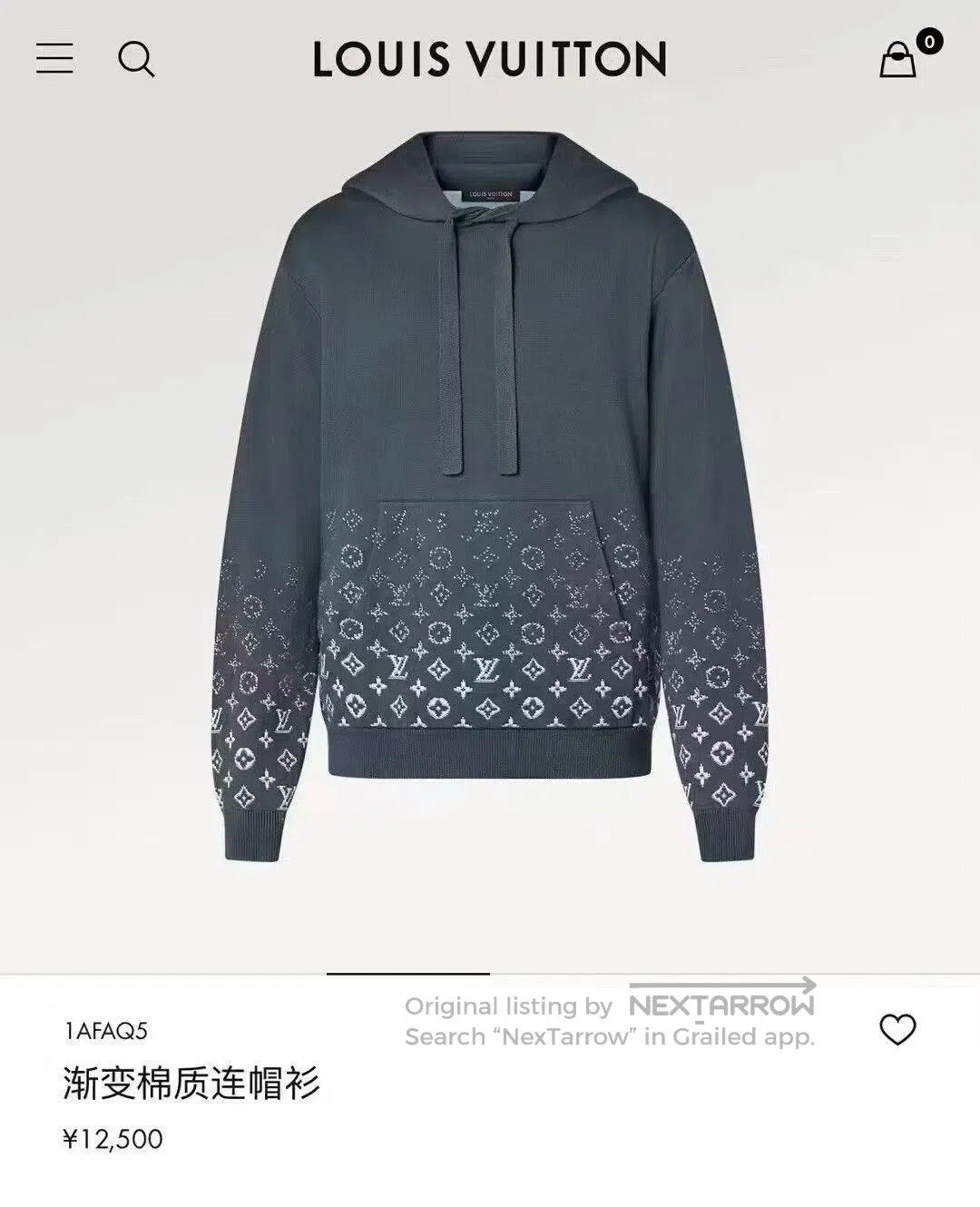 Louis Vuitton louis vuitton gray blue gradient hoodie. Size US L / EU 52-54 / 3 - 5 Thumbnail