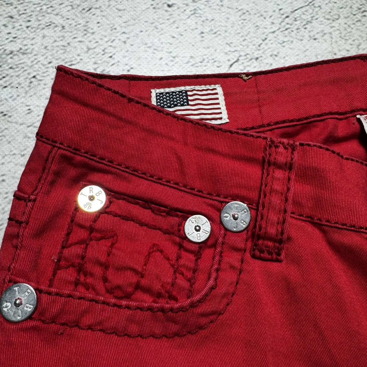 True Religion 🔥rare🔥true religion billy red jeans avant garde y2k Size 30" / US 8 / IT 44 - 9 Thumbnail