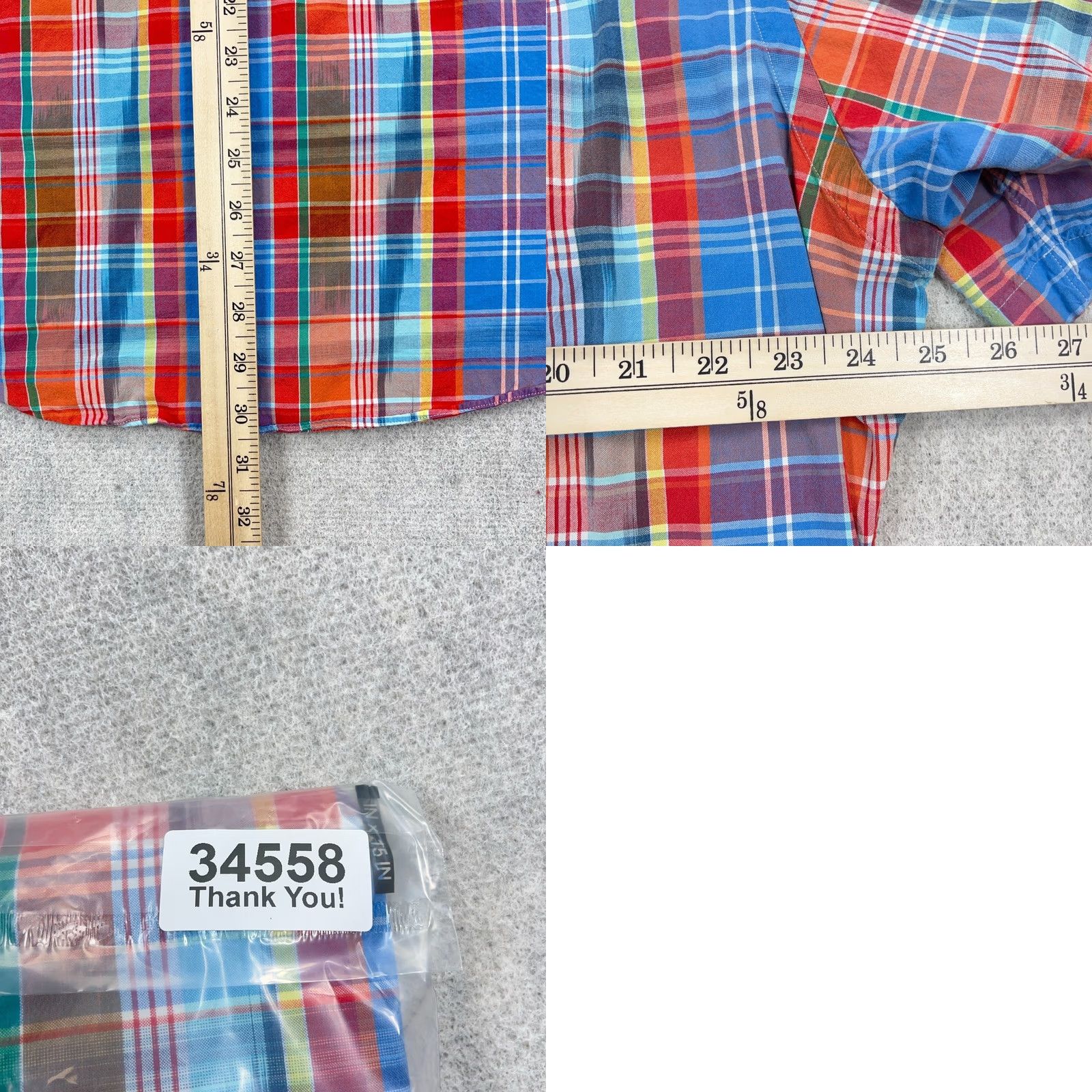 Polo Ralph Lauren VINTAGE Polo Ralph Lauren Shirt Men XL Red Blue Button Up Southwestern Aztec Madras Size US XL / EU 56 / 4 - 8 Thumbnail