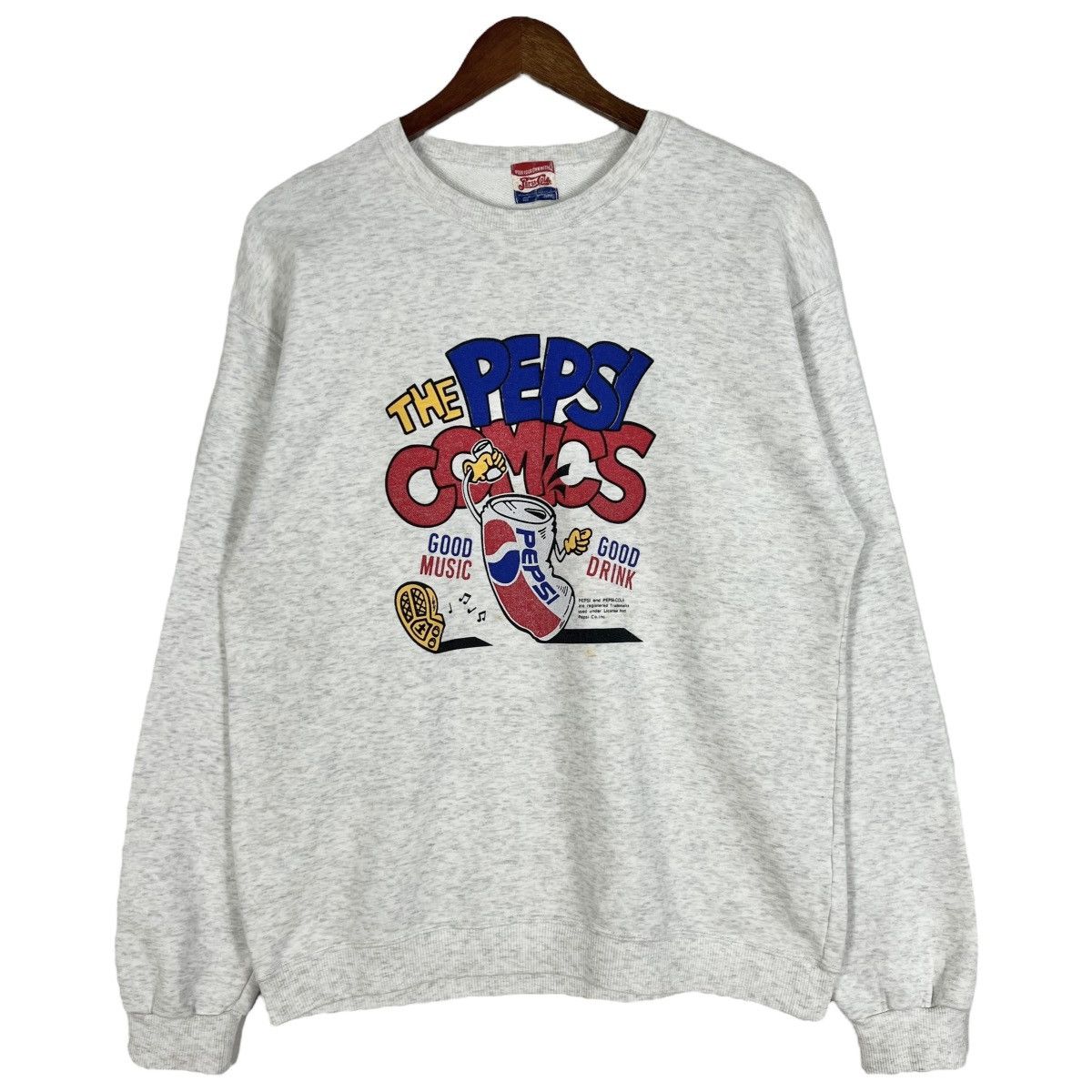 Vintage 90s Vintage The Pepsi Cola Comics Promo Crew Neck Size US L / EU 52-54 / 3 - 1 Thumbnail