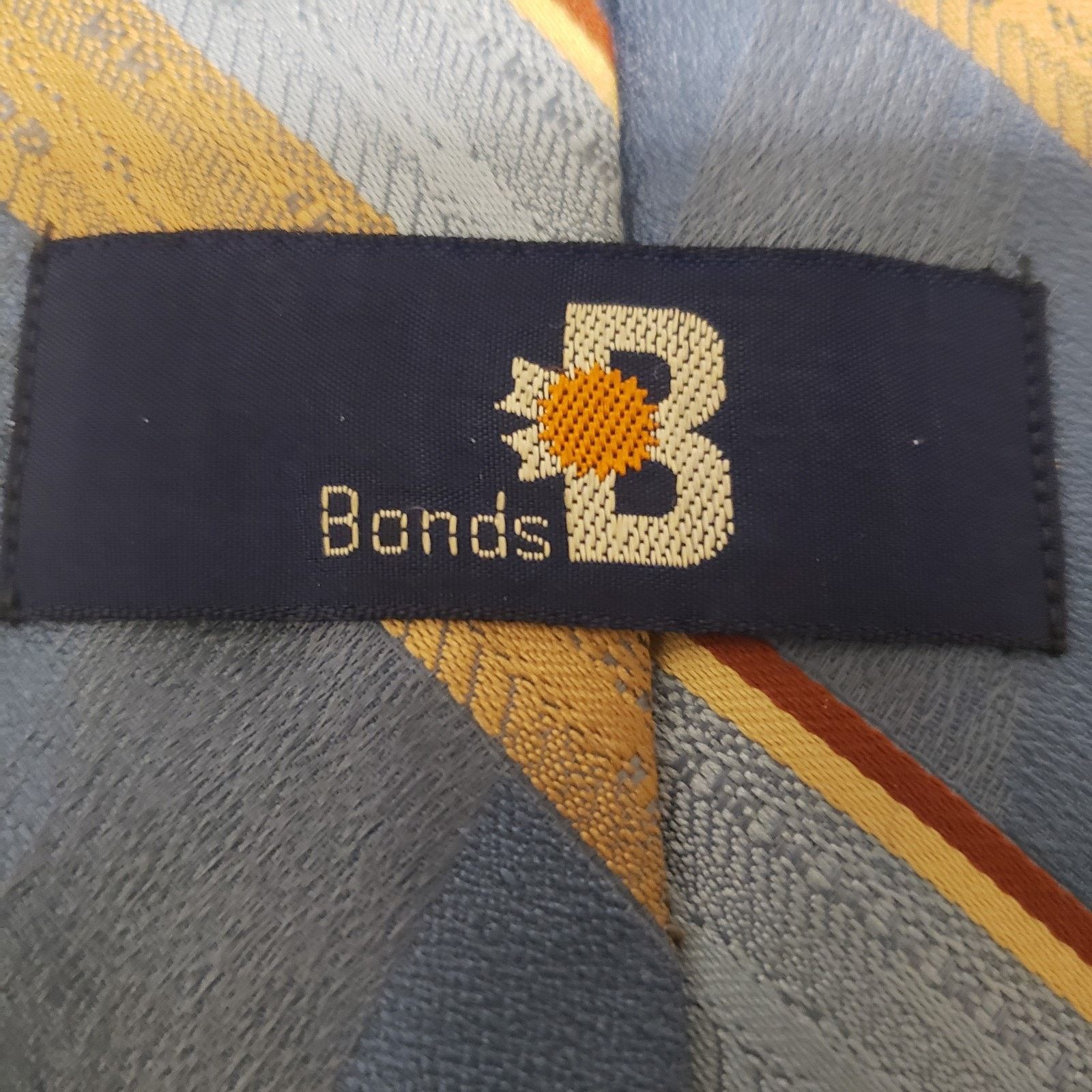 0 Bonds B Men's Powder Blue Diag Striped Tie3.75"wX55"#48R. Size 26 - 4 Thumbnail
