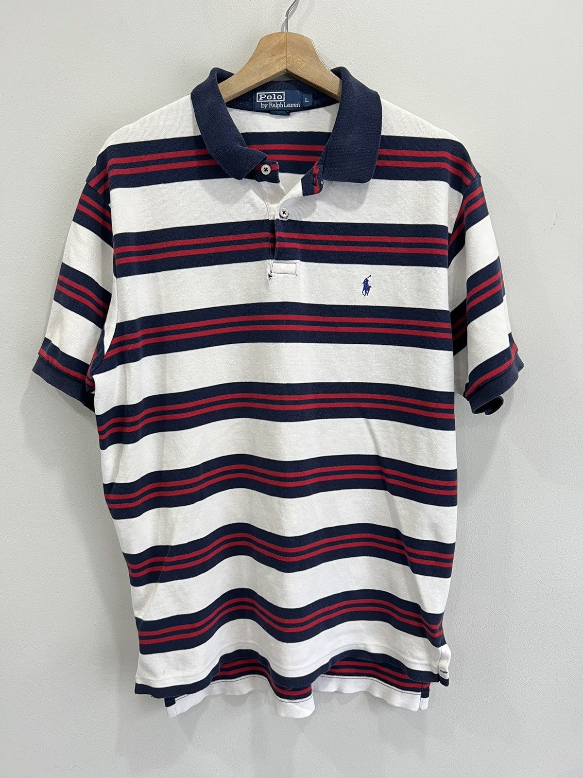 Ralph Lauren Vintage Ralph Lauren Polo Striped Shirt Size US L / EU 52-54 / 3 - 1 Thumbnail