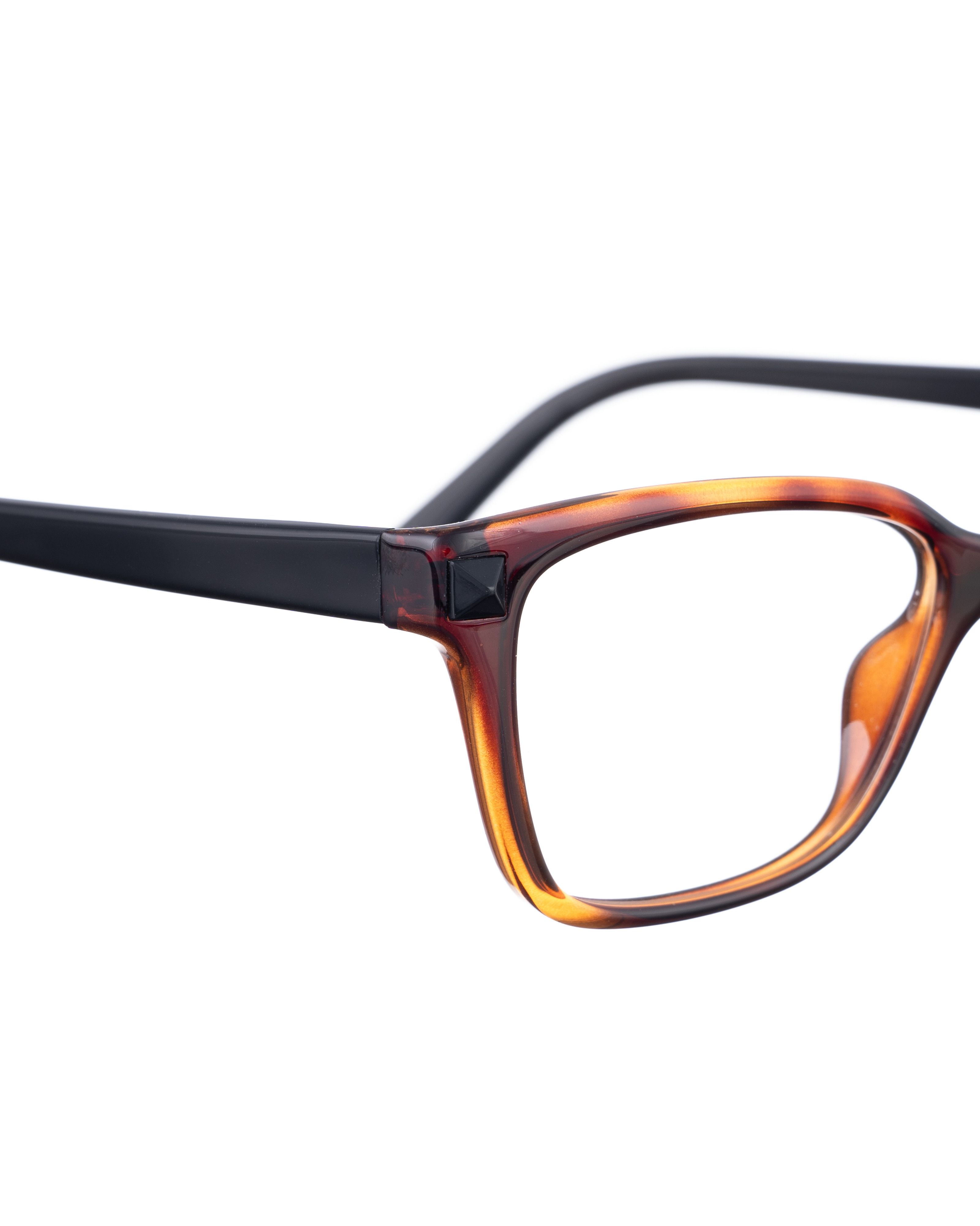 Valentino Valentino 00s Brown Nerdy Glasses with Black Studs Size ONE SIZE - 3 Thumbnail