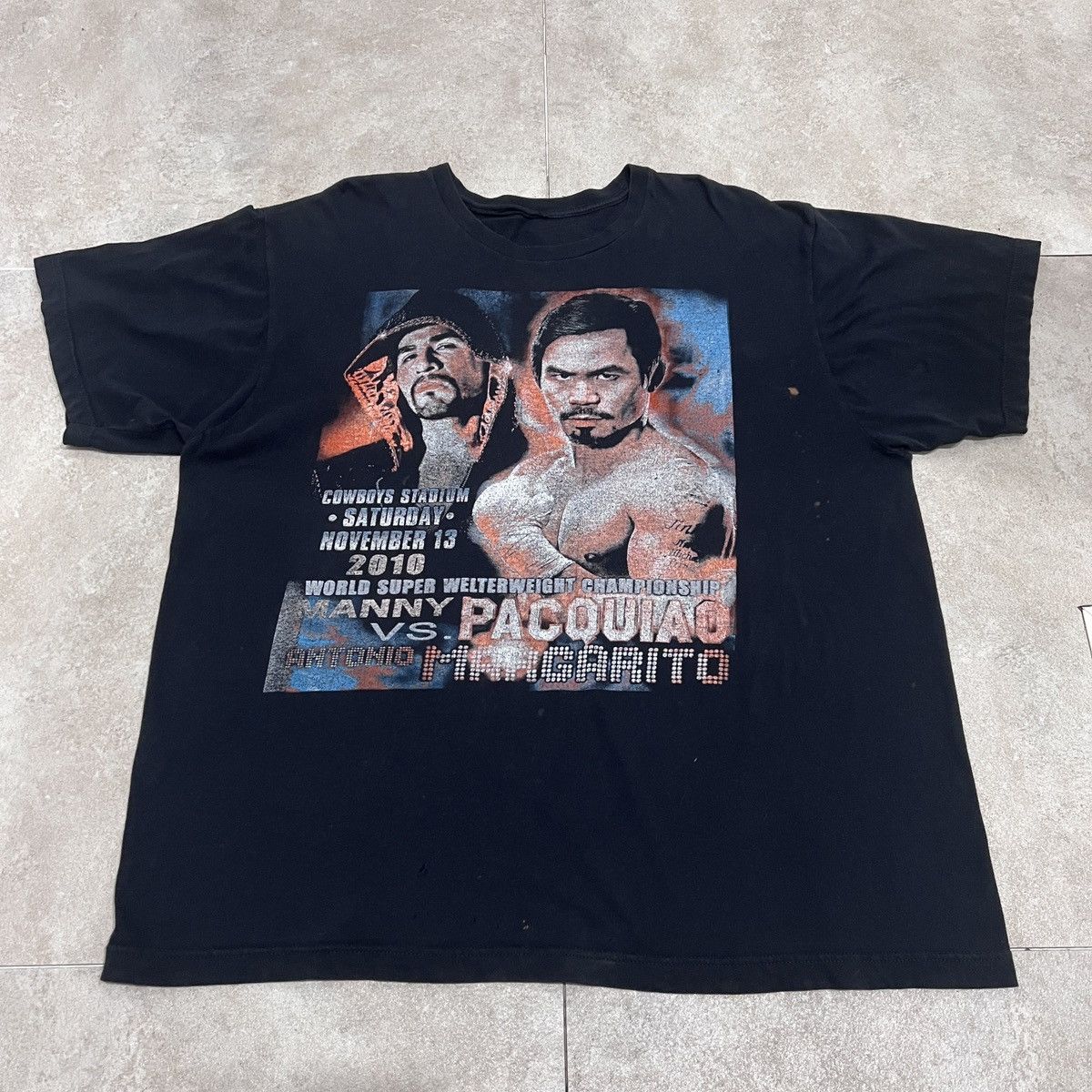 Rap Tees × Vintage Vintage Y2K Manny Pacquiao VS Antoni Margarito Tee Bootleg Size US XL / EU 56 / 4 - 5 Thumbnail