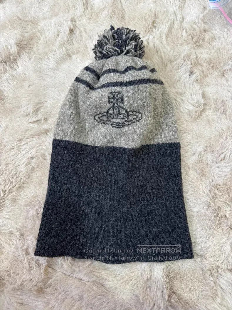 Vivienne Westwood Vivienne Westwood Smoke gray fuzzy knitted hat Size ONE SIZE - 6 Thumbnail
