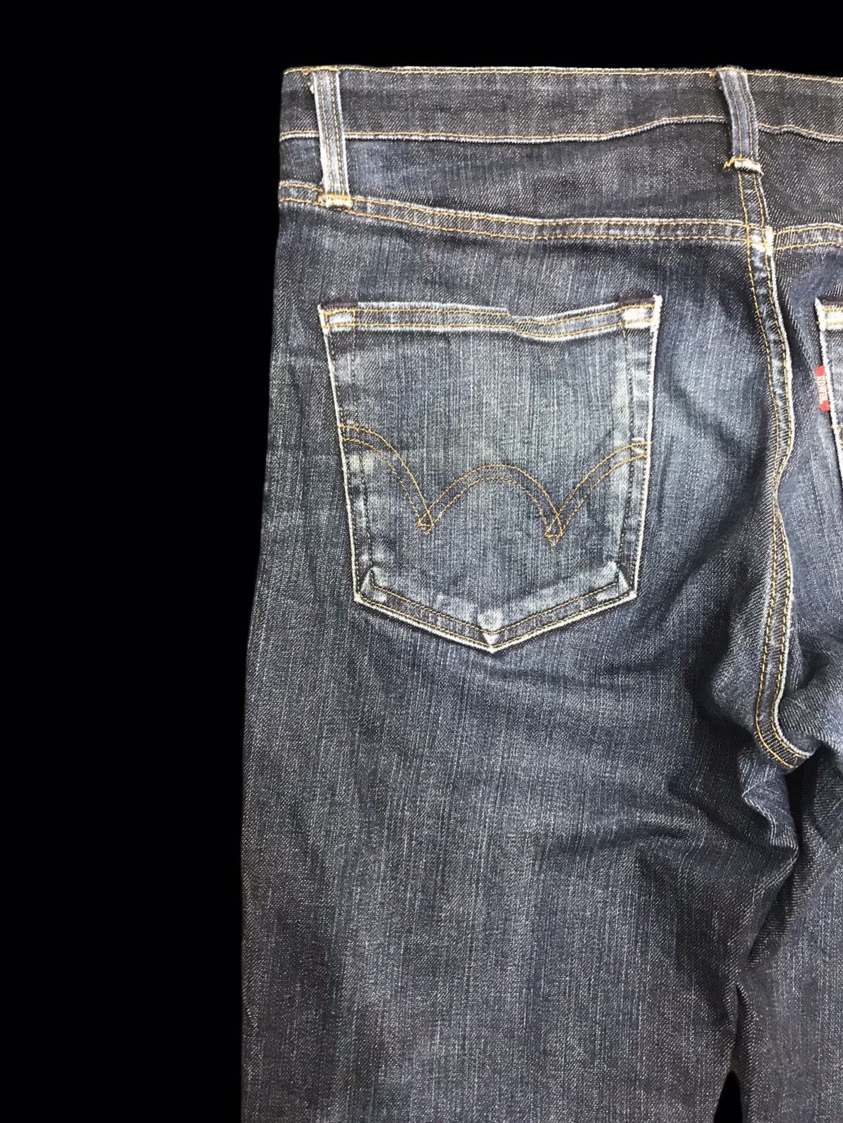 Edwin × Japanese Brand 💥EDWIN 503 Stretchable Slim Fit Distressed Denim F192 Size US 33 - 11 Thumbnail