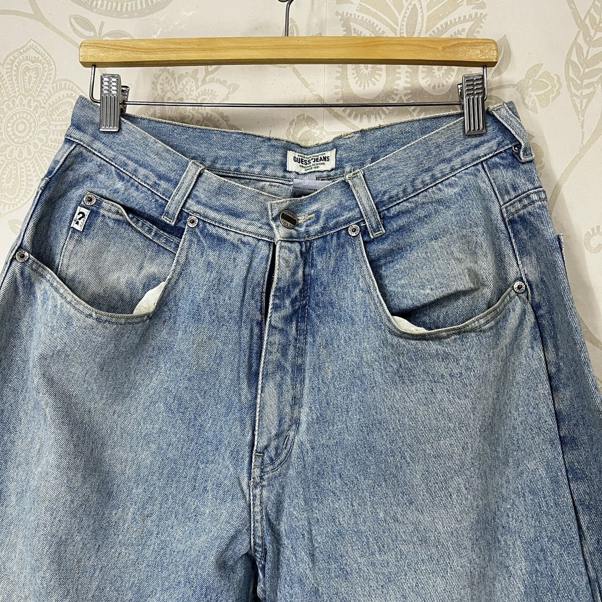 Guess × Vintage Vintage 90s GUESS USA Baggy Denim Size US 32 / EU 48 - 20 Thumbnail