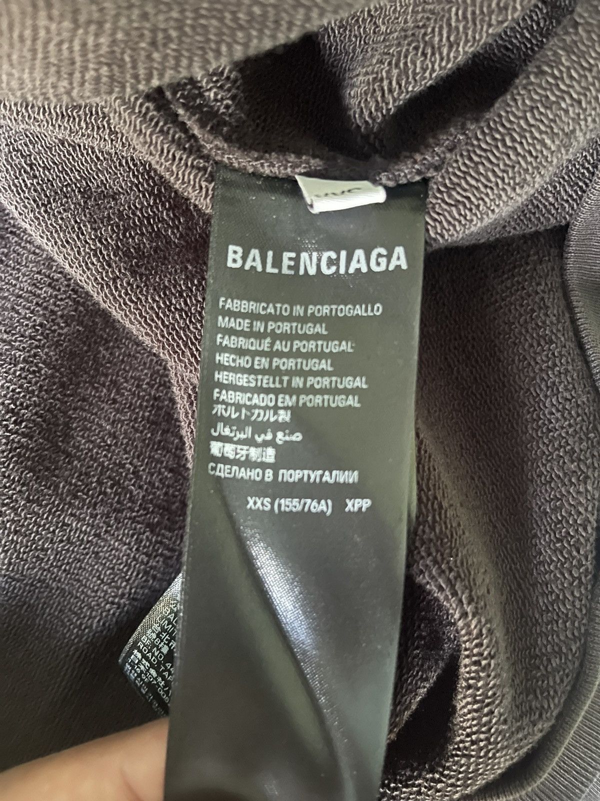 Balenciaga MEN'S BASKETBALL SERIES - HOODIE LARGE FIT IN BLACK Size US XL / EU 56 / 4 - 7 Thumbnail