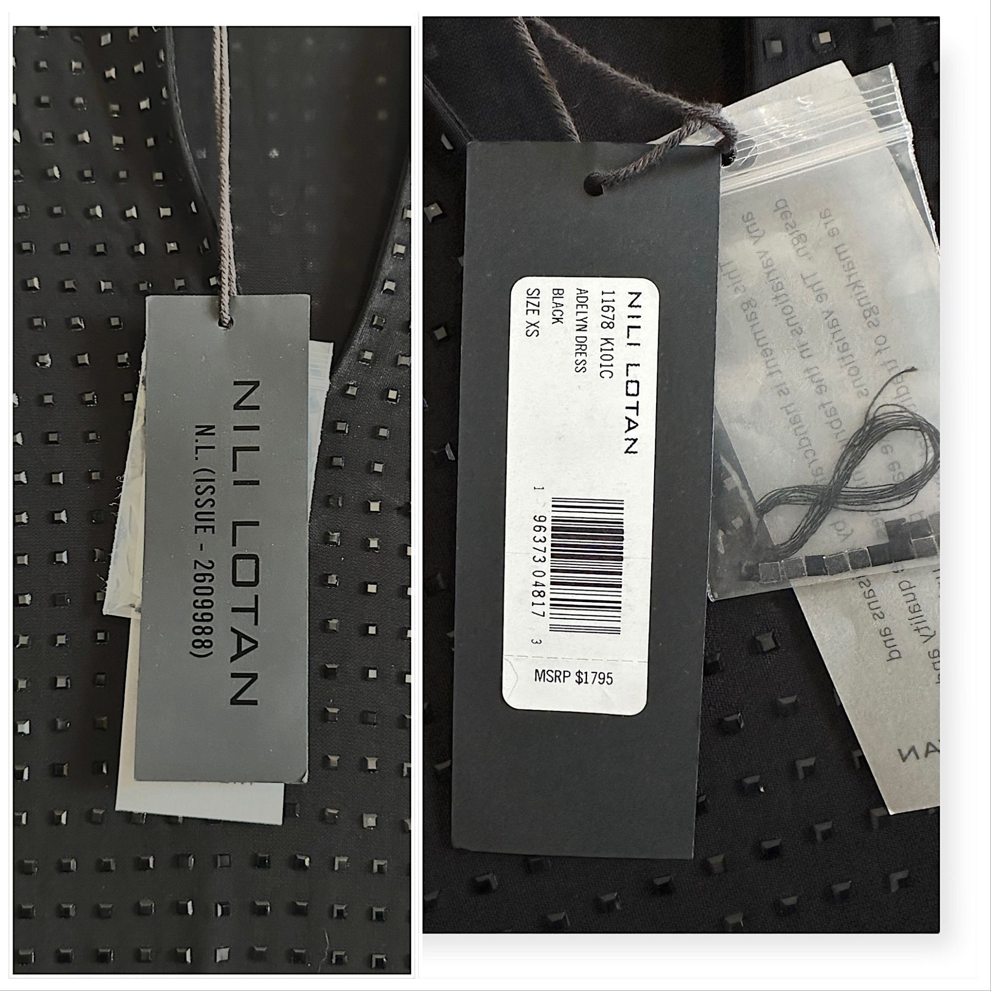 Nili Lotan Nili Lotan Adelyn Dress In Black, Size XS, New with tag Size XS / US 0-2 / IT 36-38 - 3 Thumbnail