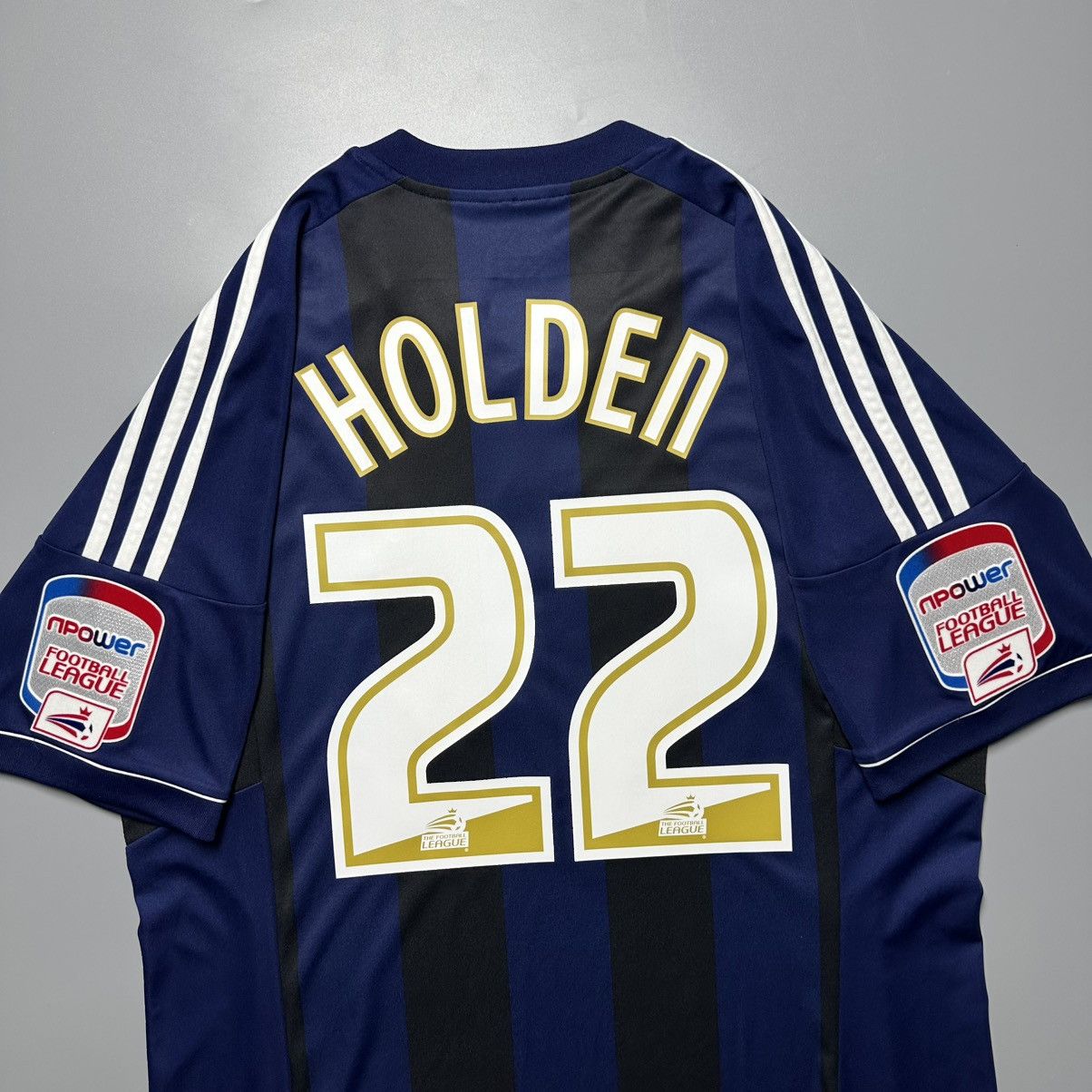 Adidas BOLTON ADIDAS 2012/2013 FOOTBALL AWAY JERSEY #22 HOLDEN Size US L / EU 52-54 / 3 - 11 Thumbnail