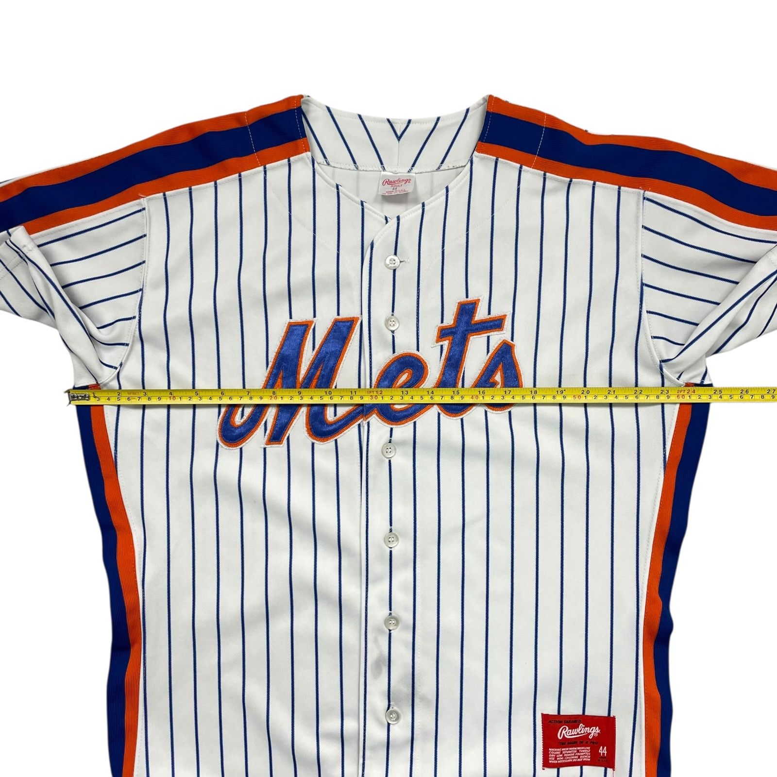 MLB VTG 80s 90s NEW YORK METS RAWLINGS AUTHENTIC JERSEY 44 Size US L / EU 52-54 / 3 - 9 Thumbnail
