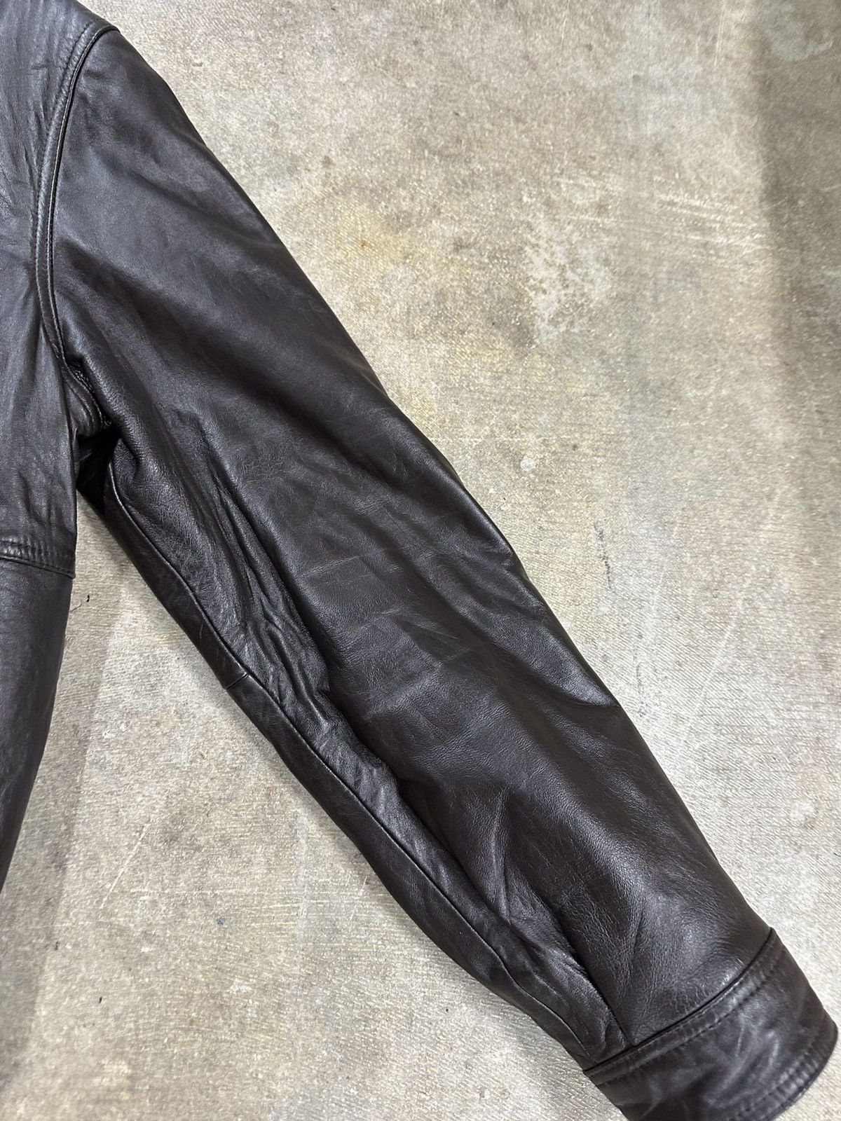 Chaps Ralph Lauren Vintage 90s Chaps Ralph Lauren Brown Leather Jacket Size US M / EU 48-50 / 2 - 4 Thumbnail