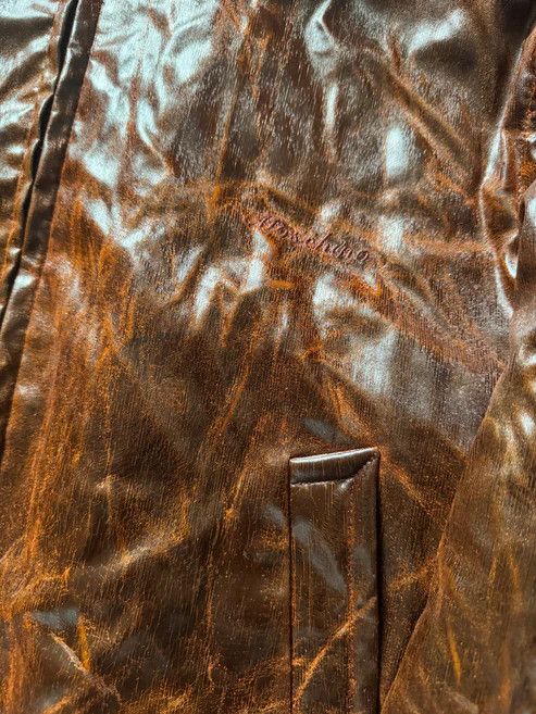 Moschino 2000s Moschino Enigmatic Brown Distressed Pilot Jacket Size US S / EU 44-46 / 1 - 9 Thumbnail