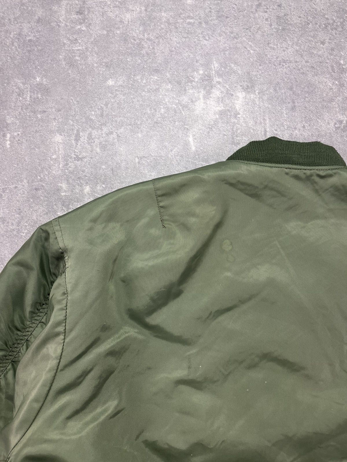 Fostex Garments Fostex Garments MA-1 Green Baggy Boxy Bomber Jacket XL XXL Size US XL / EU 56 / 4 - 12 Thumbnail