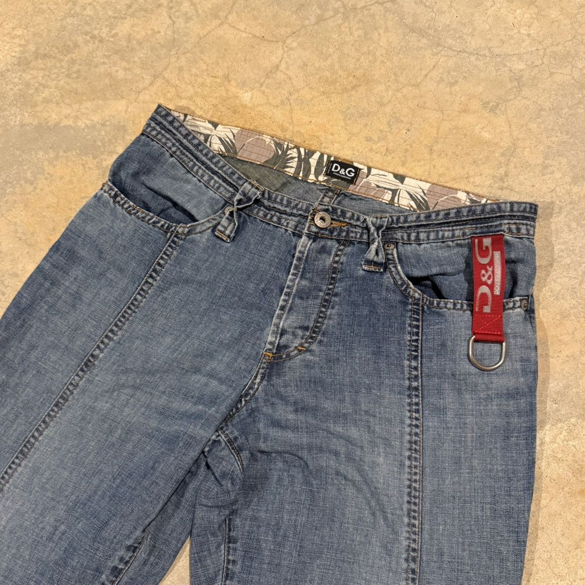 Dolce & Gabbana Vtg 2000s Dolce & Gabbana Double Seam Faded Distressed Jeans Size US 31 - 4 Thumbnail