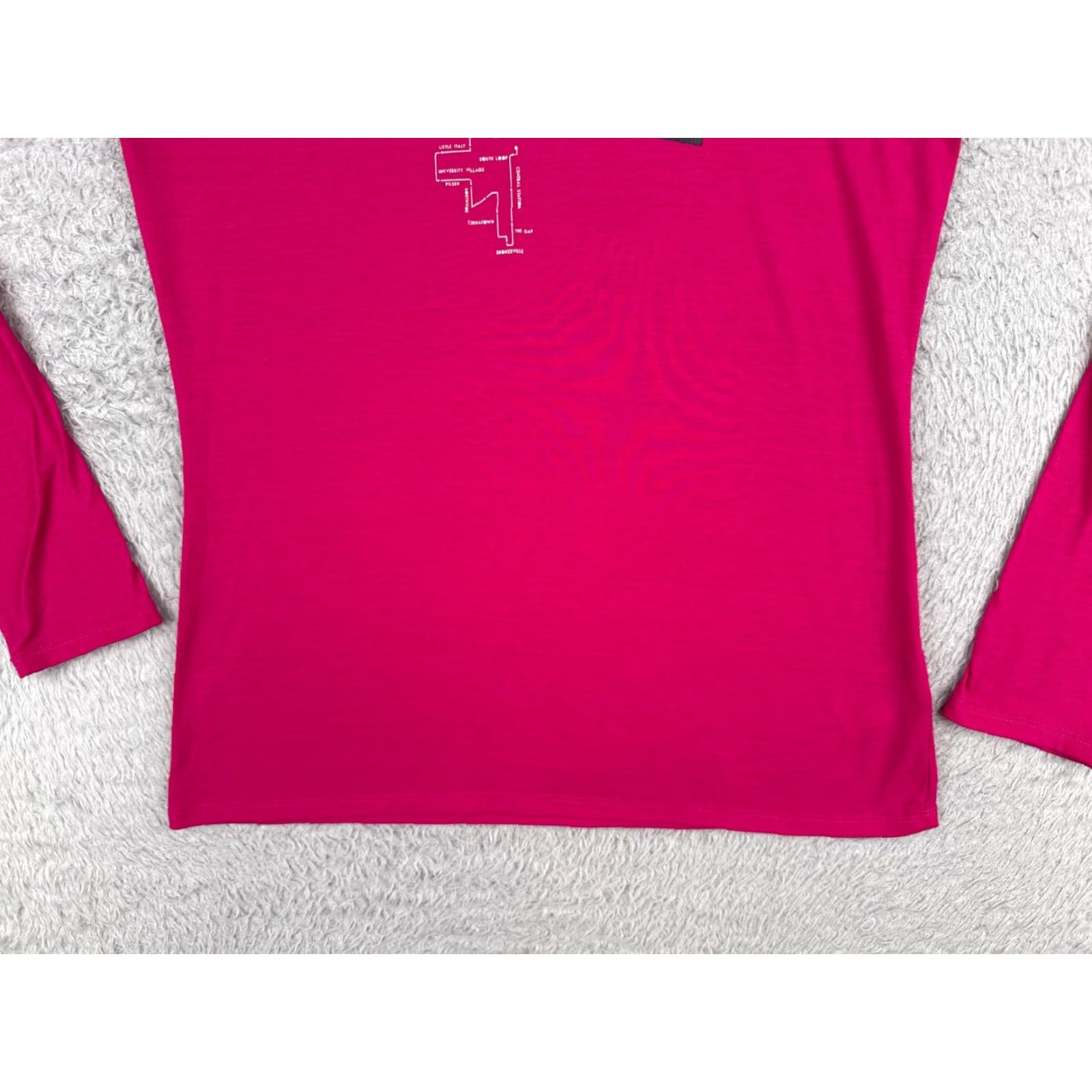 The North Face The North Face Shirt Women Medium Pink Long Sleeve Crew Neck Poly Blend Chicago Size M / US 6-8 / IT 42-44 - 5 Thumbnail