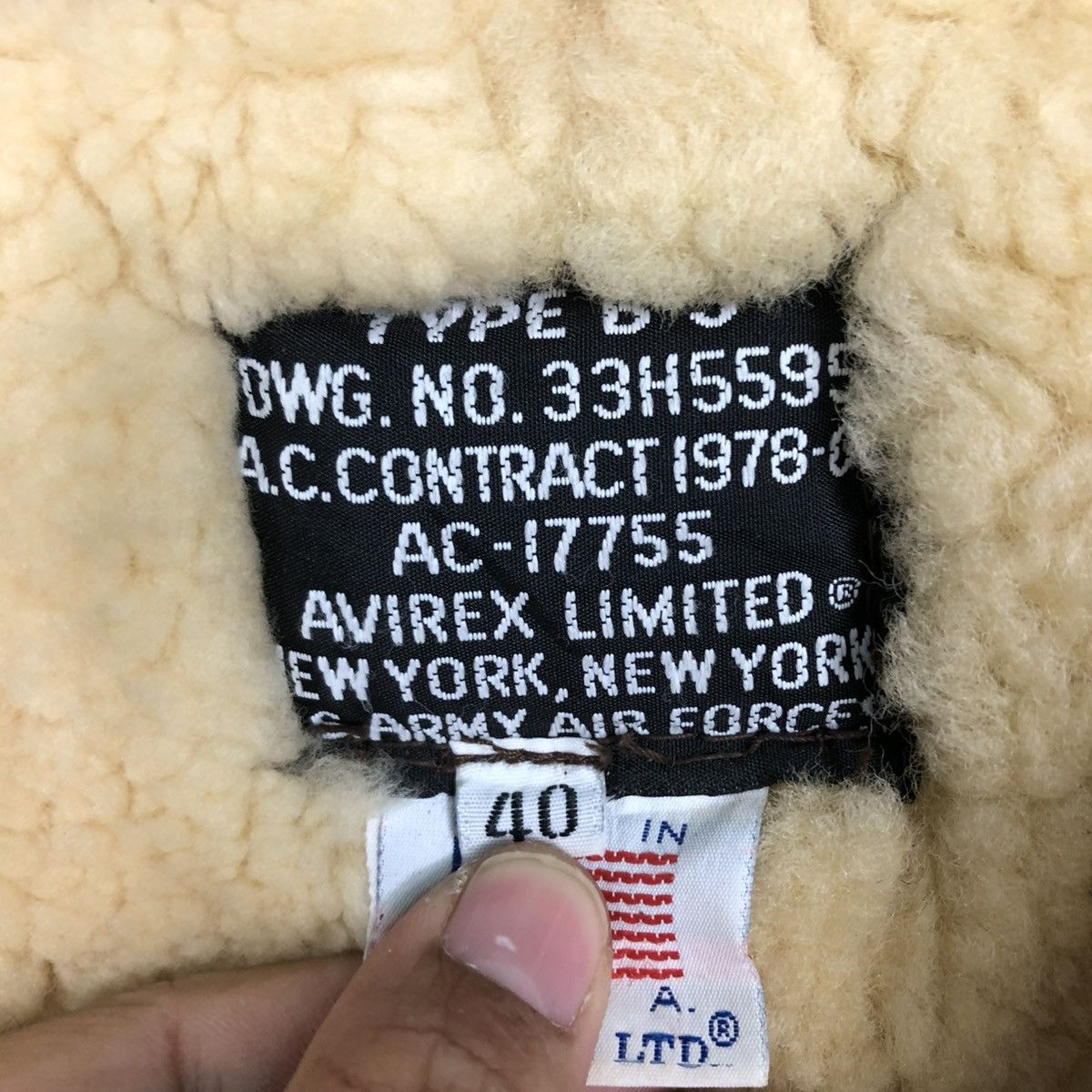 Avirex 🔥VINTAGE GENUINE LEATHER JACKET B3 AVIREX USA AERO LEATHER Size US M / EU 48-50 / 2 - 21 Thumbnail