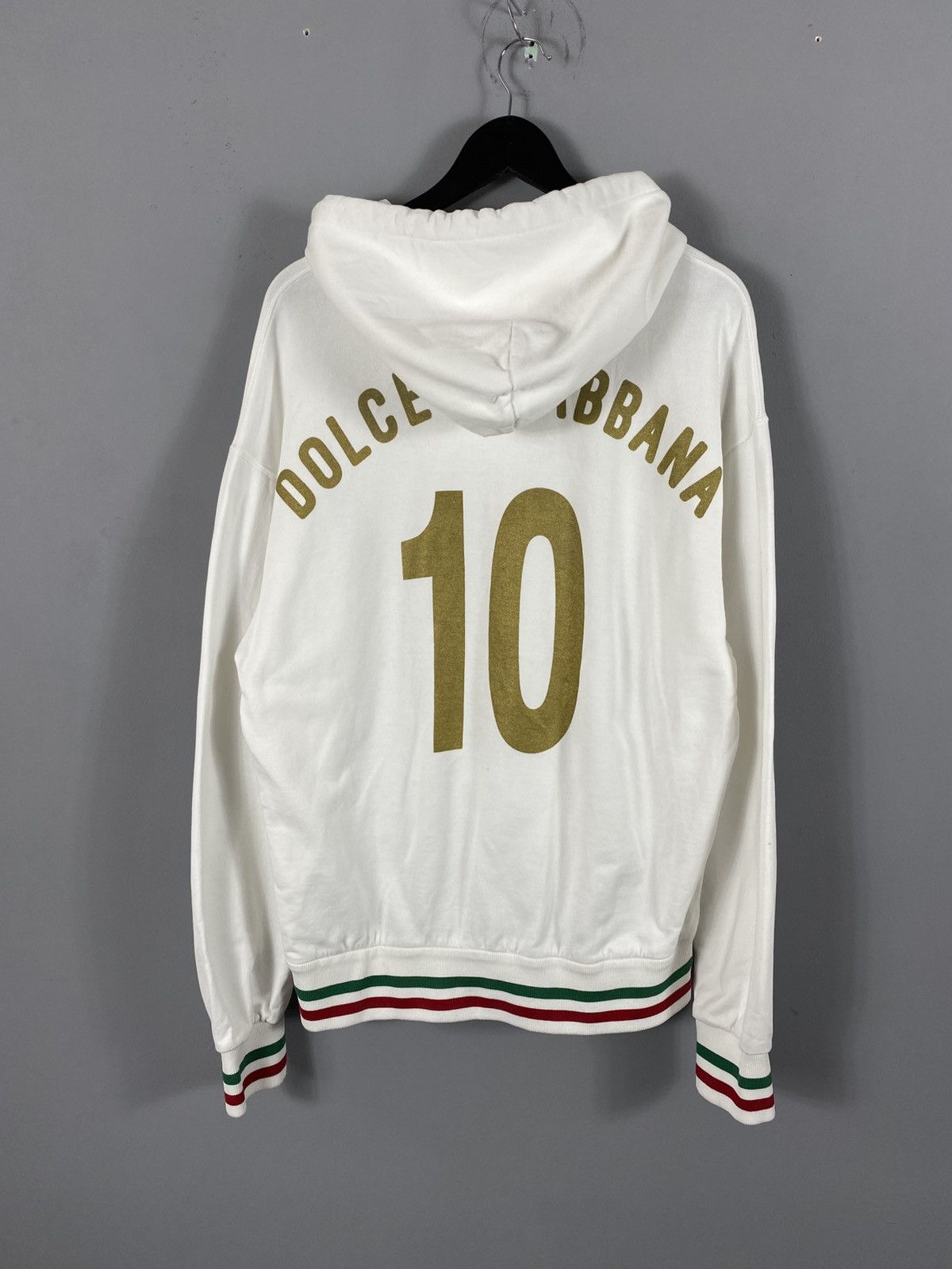 Dolce & Gabbana VERY RARE Dolce&Gabbana D&G Italia 10 Hoodie Big Logo Y2K Size US M / EU 48-50 / 2 - 14 Thumbnail