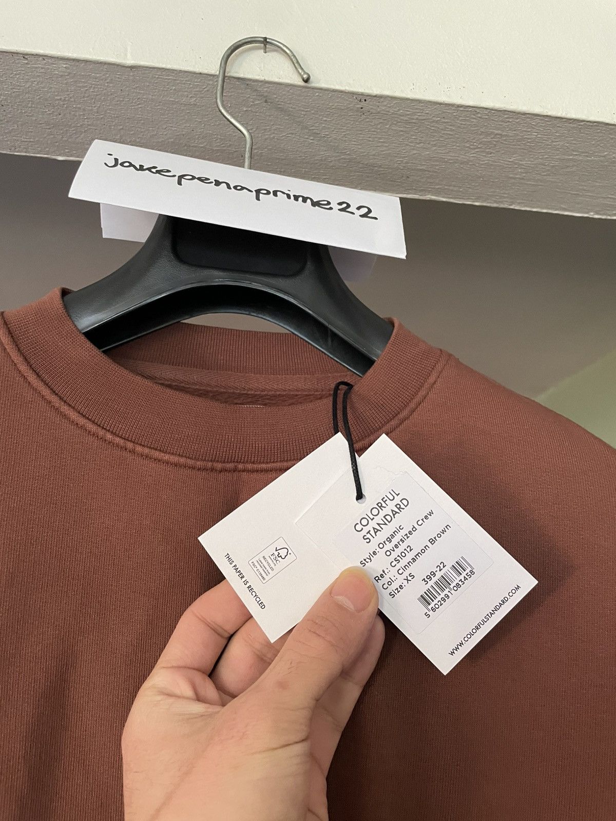 Colorful Standard Colorful Standard Oversized Sweatshirt Cinnamon Size US XS / EU 42 / 0 - 4 Thumbnail
