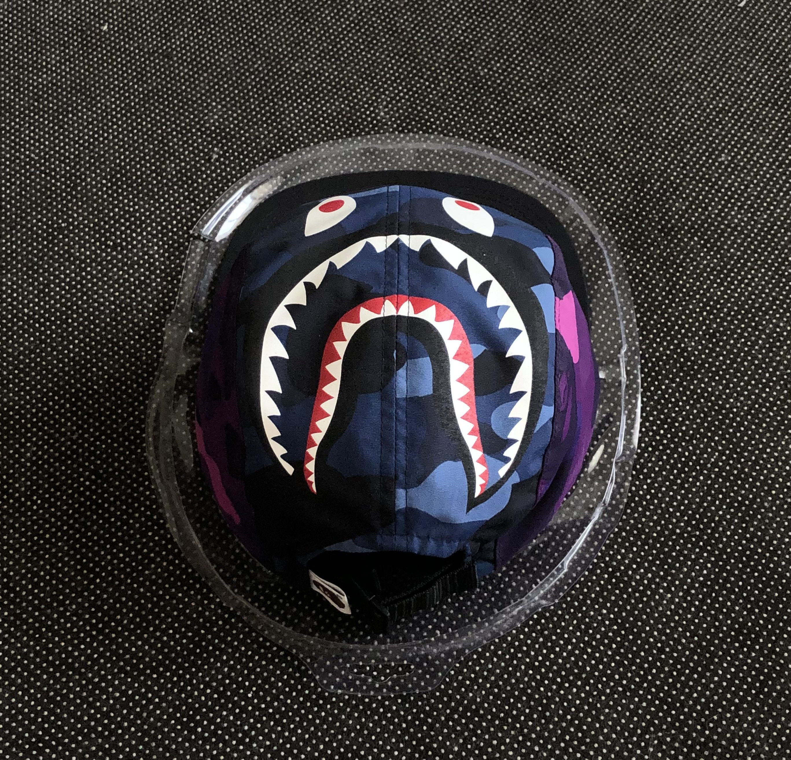 Bape SS21 WORLD GONE MAD COLOR CAMO SHARK JET 5-PANEL CAP Size ONE SIZE - 4 Thumbnail