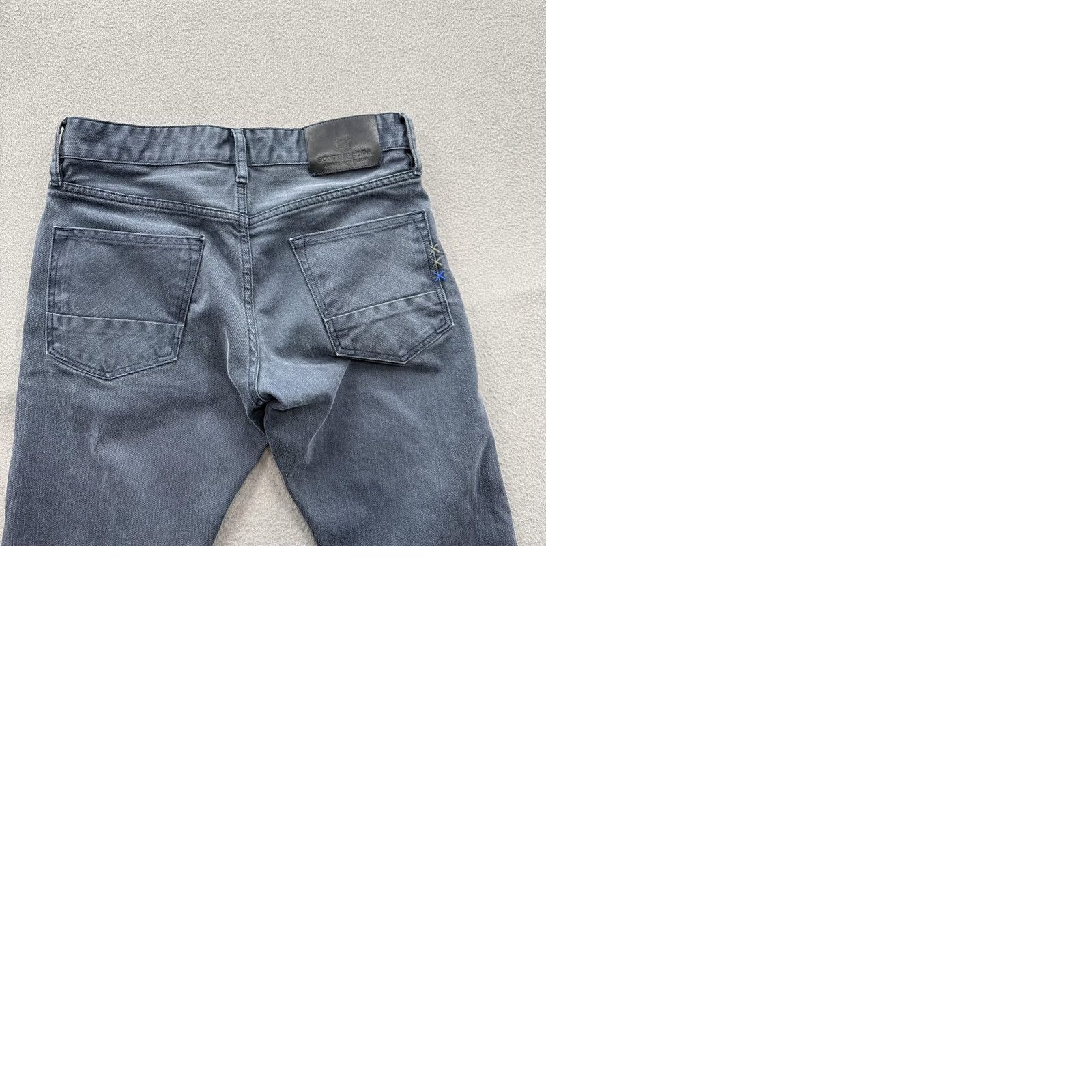 Scotch & Soda Scotch & Soda Ralston Jeans Mens 30x32 Blue Slim Taper Stretch Denim Authentic Amsterdams Blauw Jeans Adjustable Waist 30 Inseam 32 Size US 30 / EU 46 - 9 Thumbnail